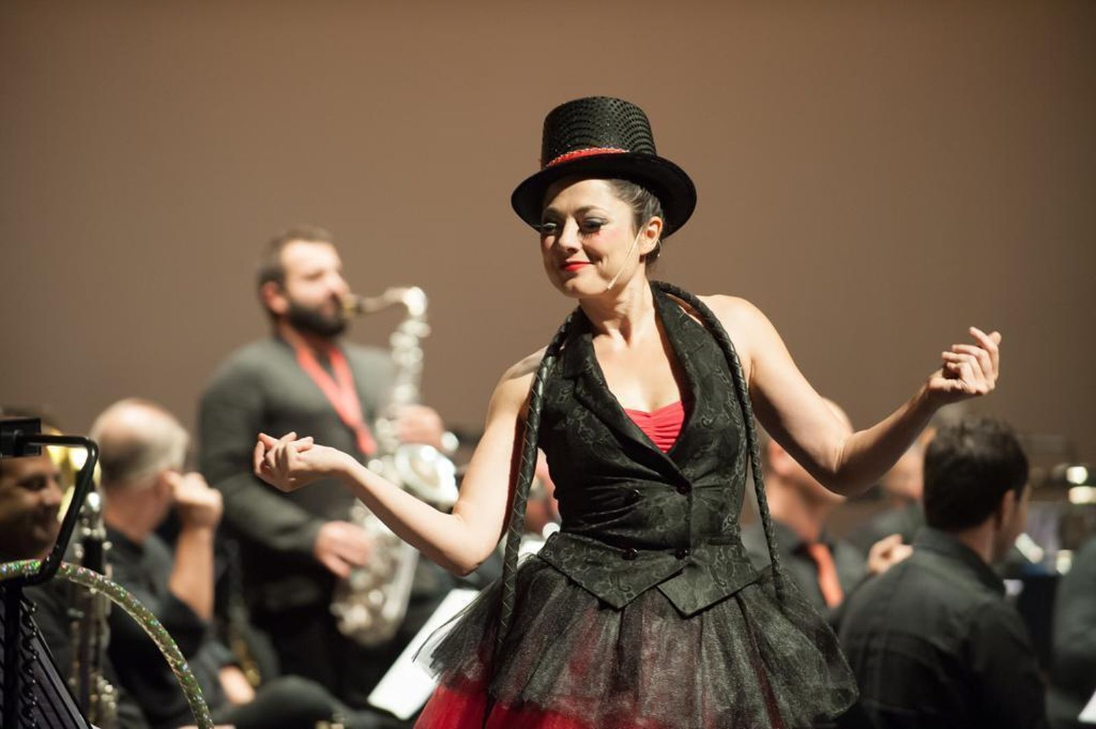 El concierto es muy animado.