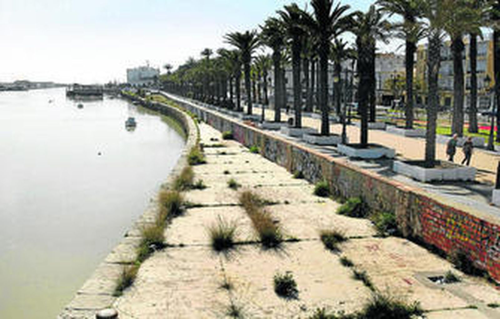 La mejora de la fachada del río Guadalete, en El Puerto, una de las actuaciones más ambiciosas.