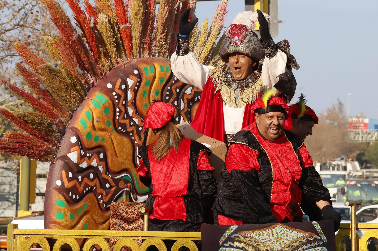 Imágenes de la cabalgata de los Reyes Magos de Huelva