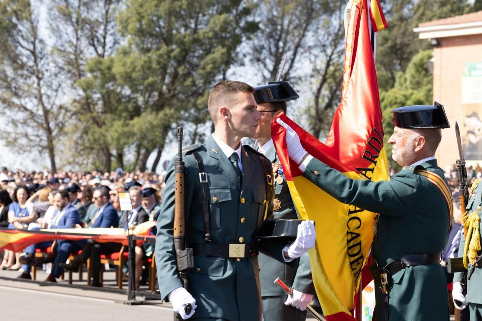 Jura de bandera de la 130ª promoción de guardias civiles de la Academia de Baeza