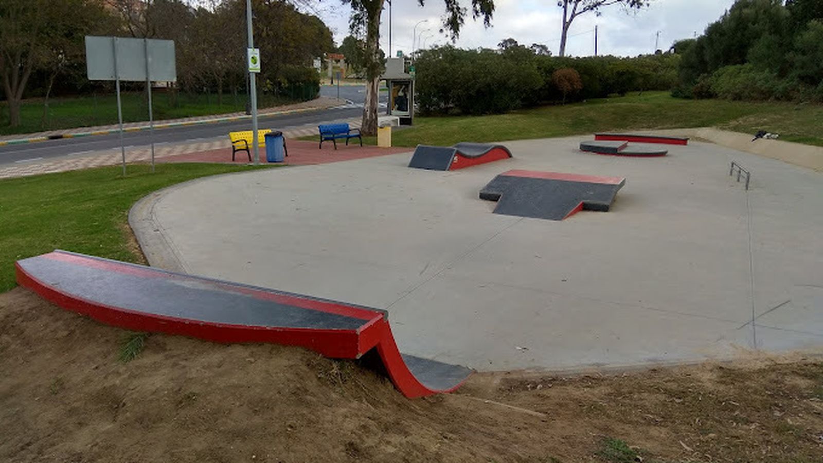 Skatepark de Los Barrios tras su inauguración.