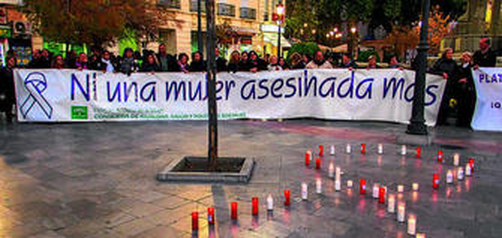 El acto central de la jornada fue una concentración por la tarde junto a la Fuente de las Batallas.