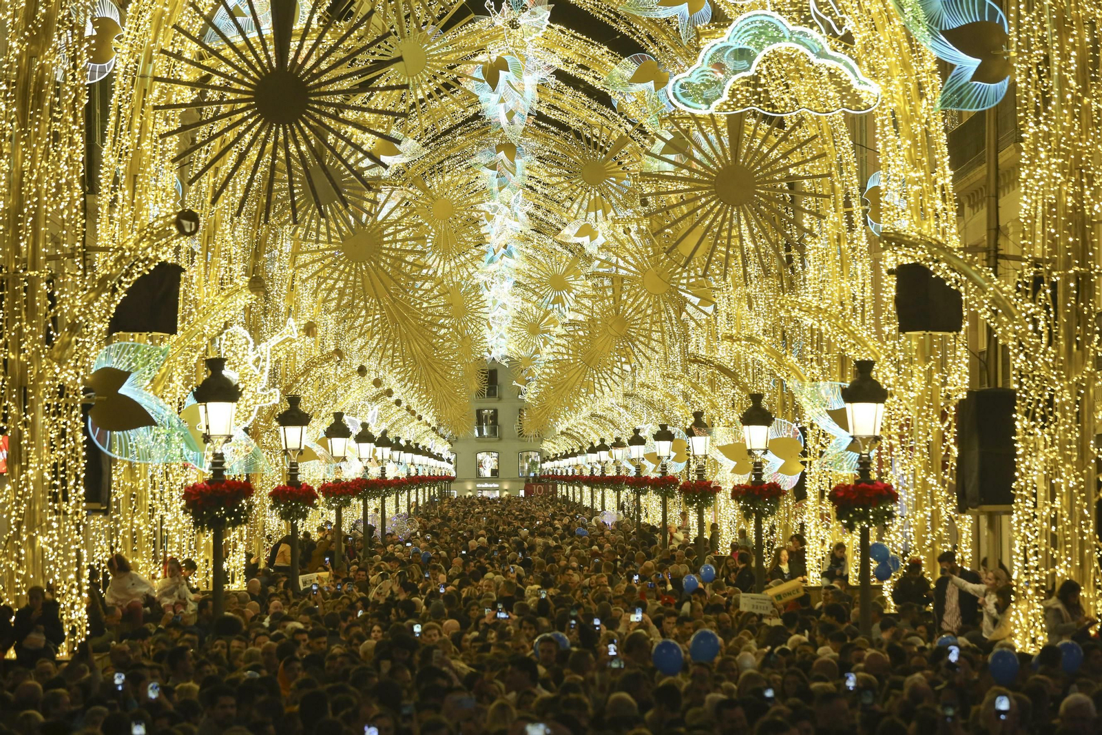 Las fotos de las luces de Navidad en Málaga Las fotos de las luces de Navidad en Málaga