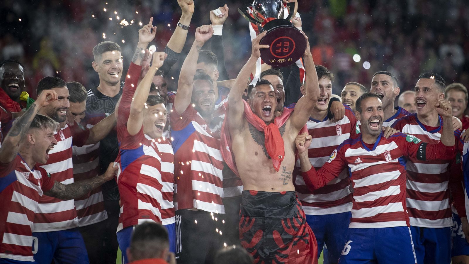 Ascenso y título de Liga en Segunda del Granada CF frente al Leganés.