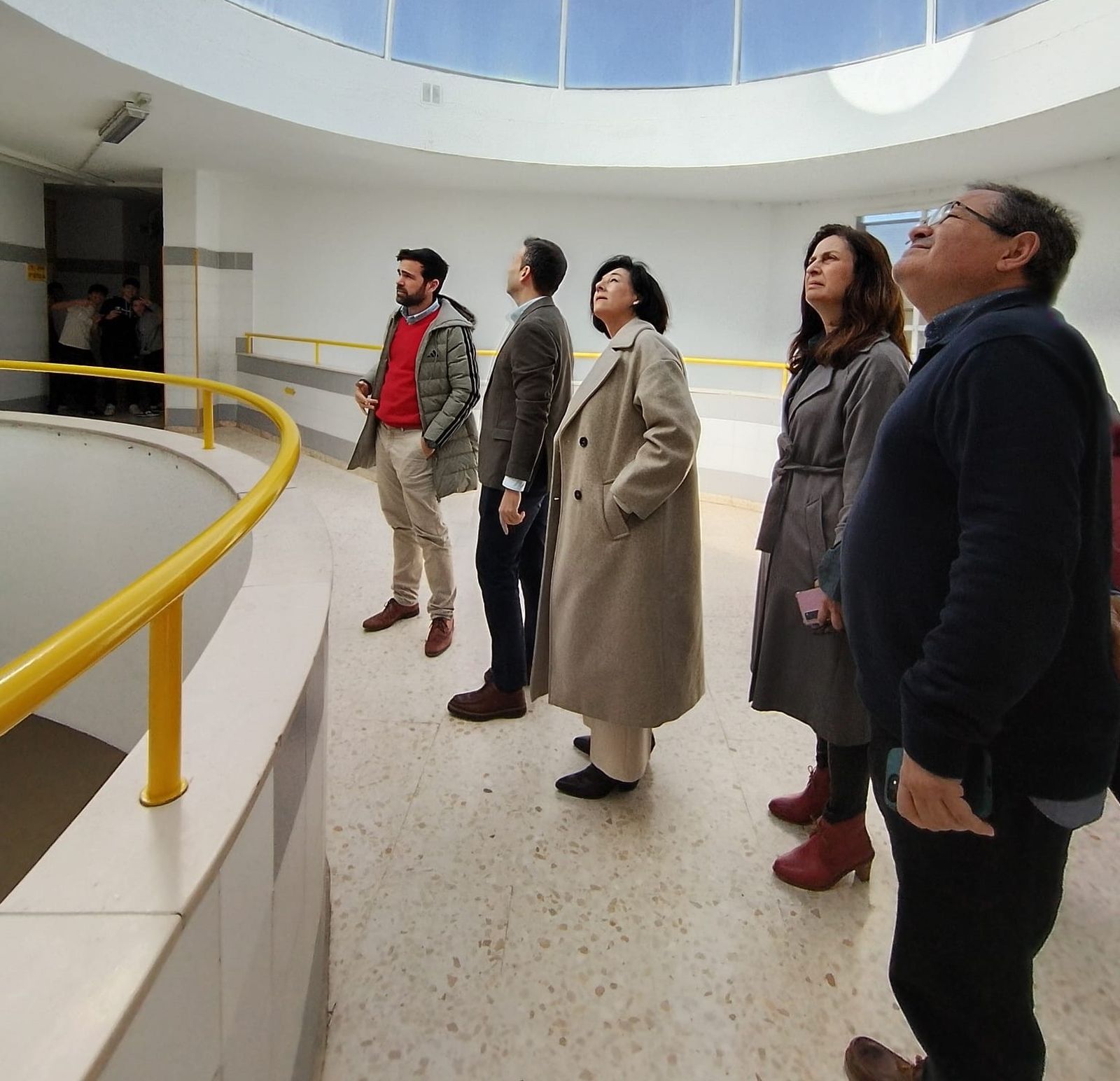 Visita del delegado de Desarrollo Educativo al IES Pablo Neruda en el marco de este Plan.