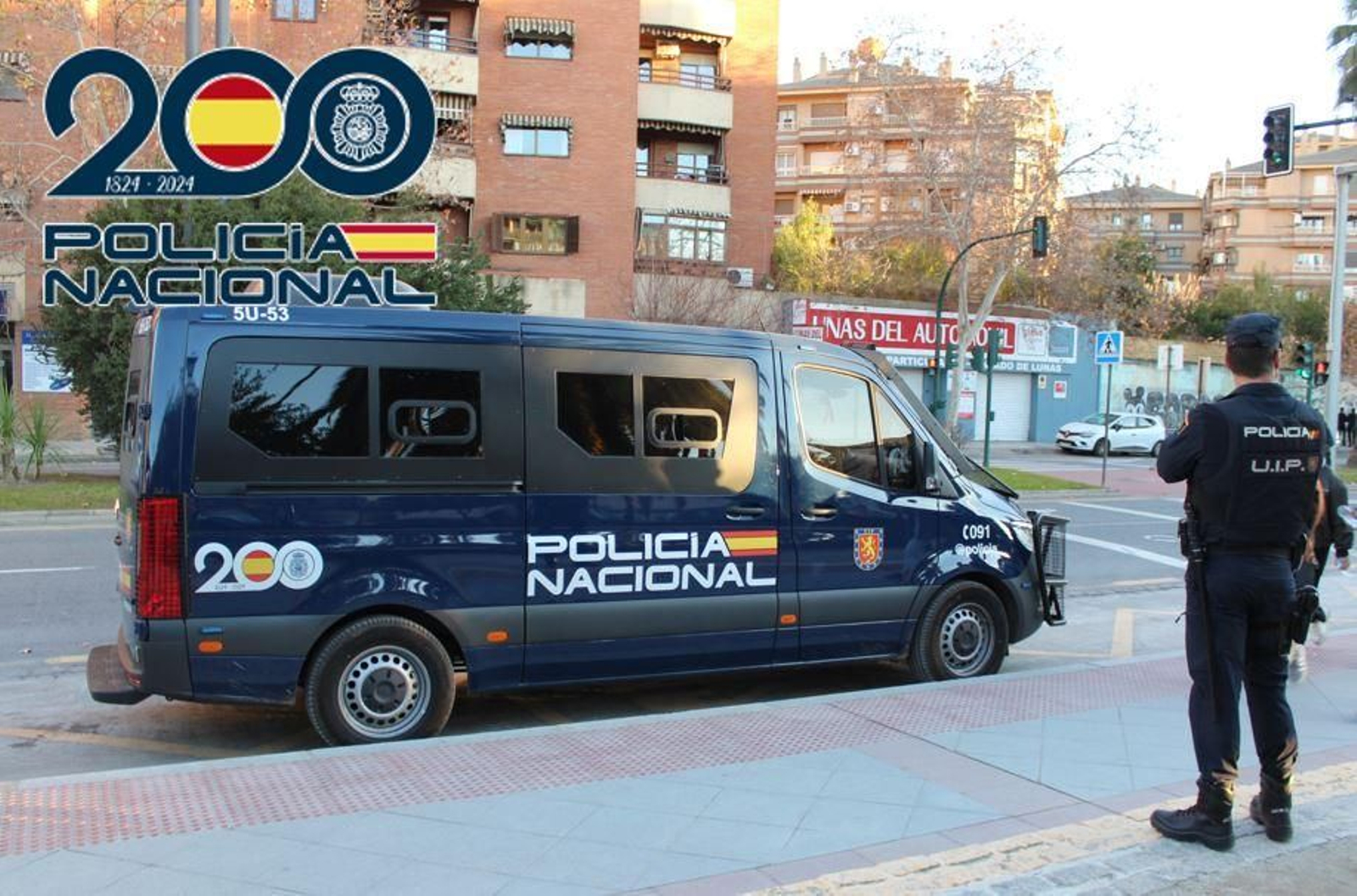 Imagen de archivo de una dotación policial en Granada capital