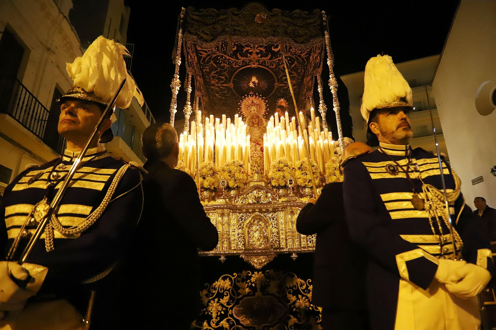 Imágenes del Nazareno en la madrugá de Huelva