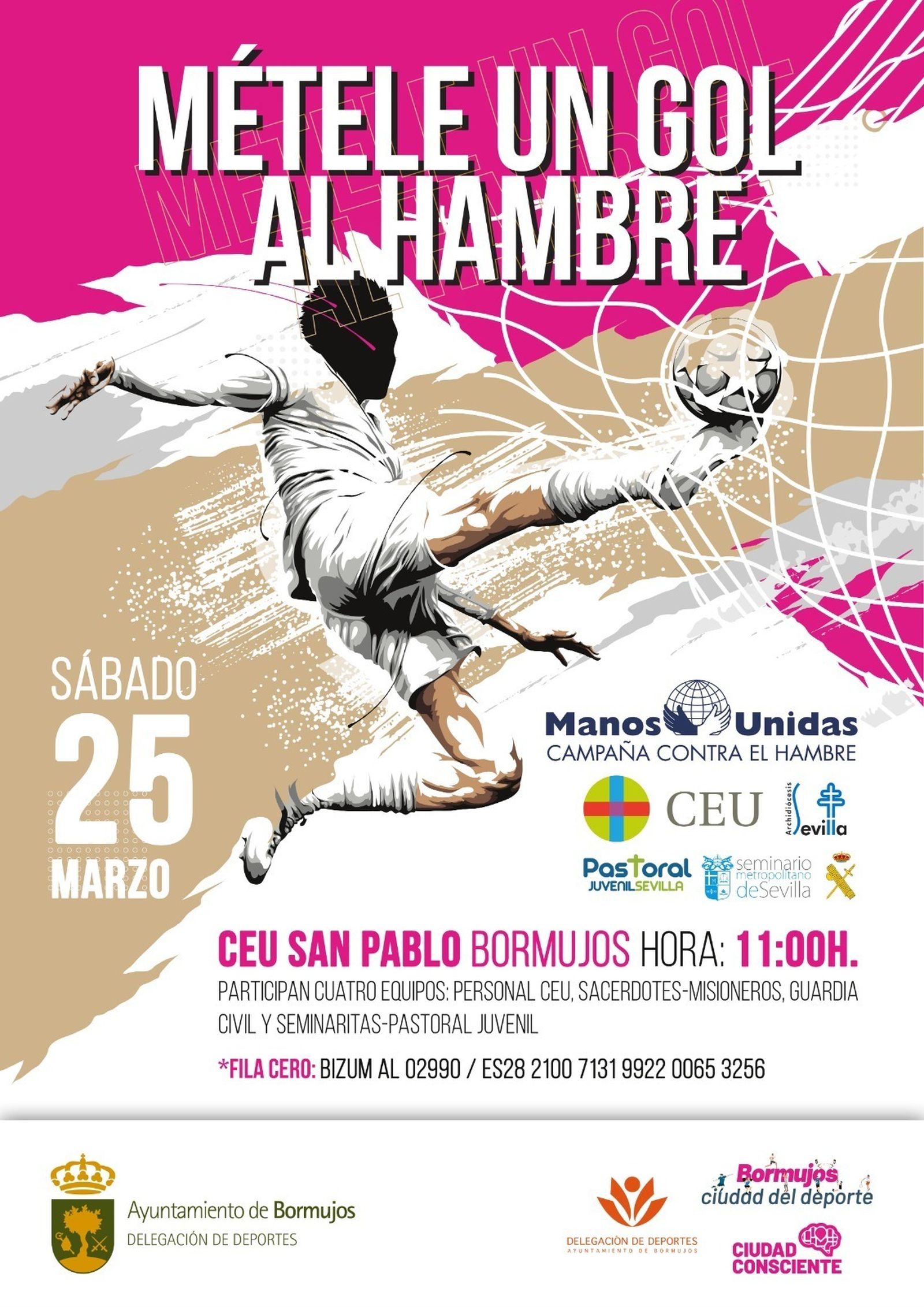 CEU Andalucía acoge este sábado 25 de marzo el Torneo Solidario de Fútbol 11 de Manos Unidas