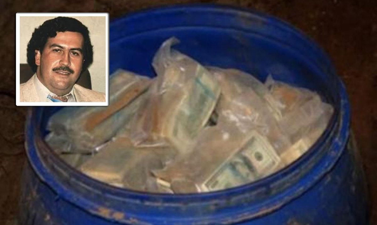 Los dólares enterrados y la imagen de Pablo Escobar