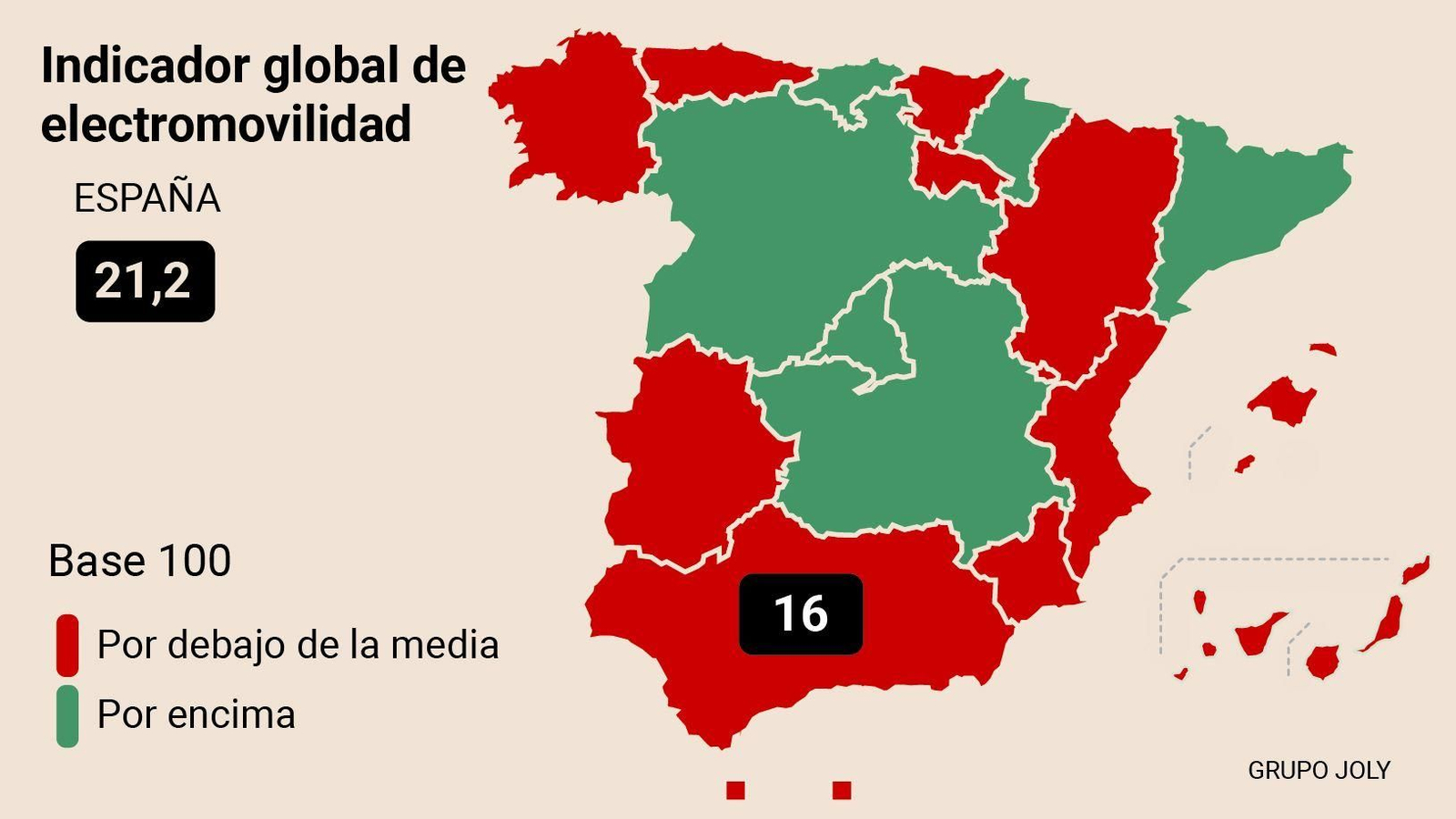 Mapa de la electromovilidad. Fuente: Anfac