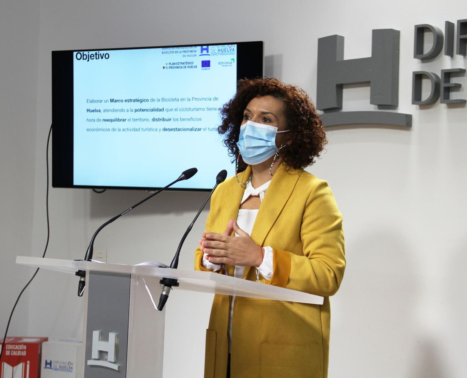 La actual presidenta en funciones, Mª Eugenia Limón, hace unas semanas.