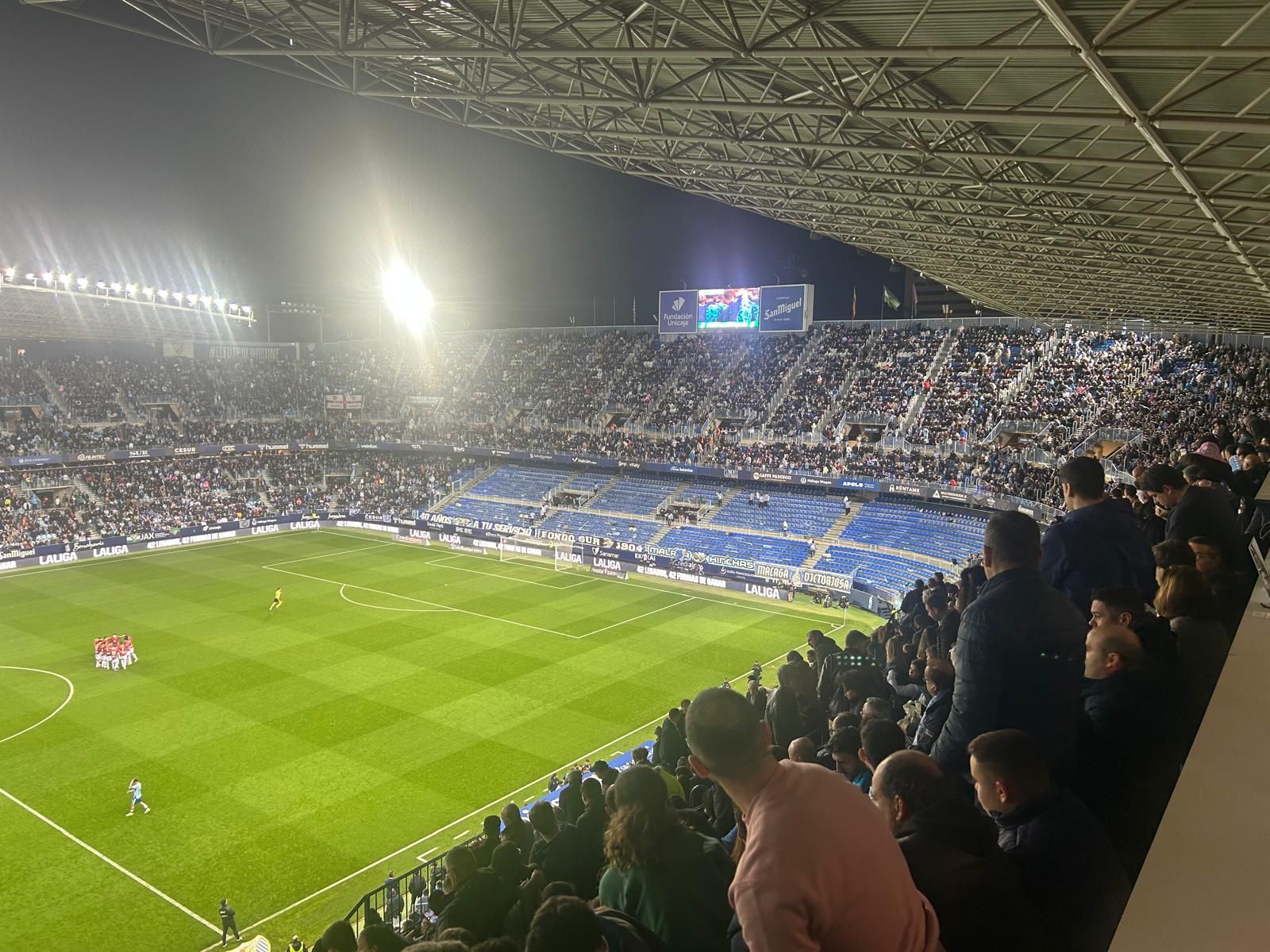 Vista de la grada de animación vacía.