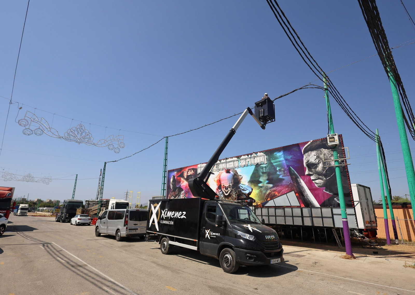 El Real de la Feria sigue preparándose para la semana grande de la ciudad