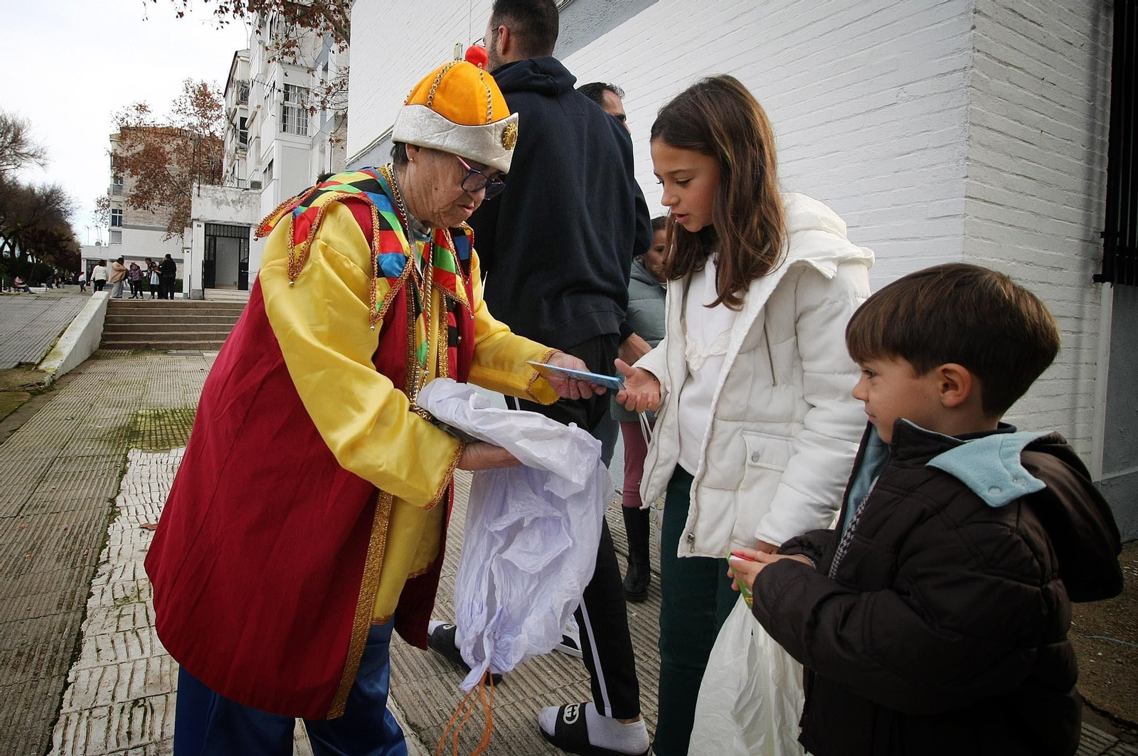 Imágenes de los Reyes Magos en la barriada de la Hispanidad