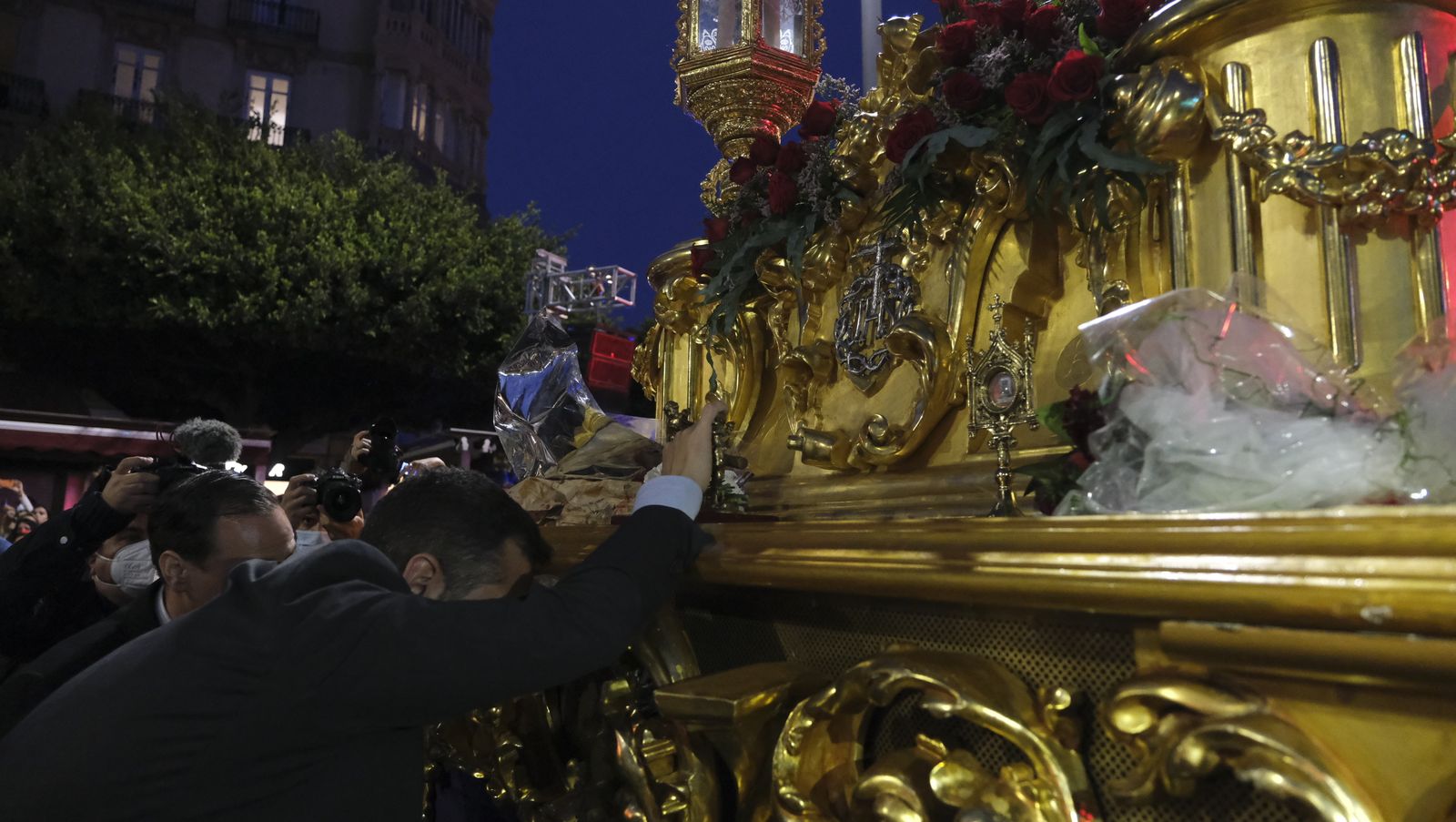 Procesión del Encuentro en Almería, en imágenes.
