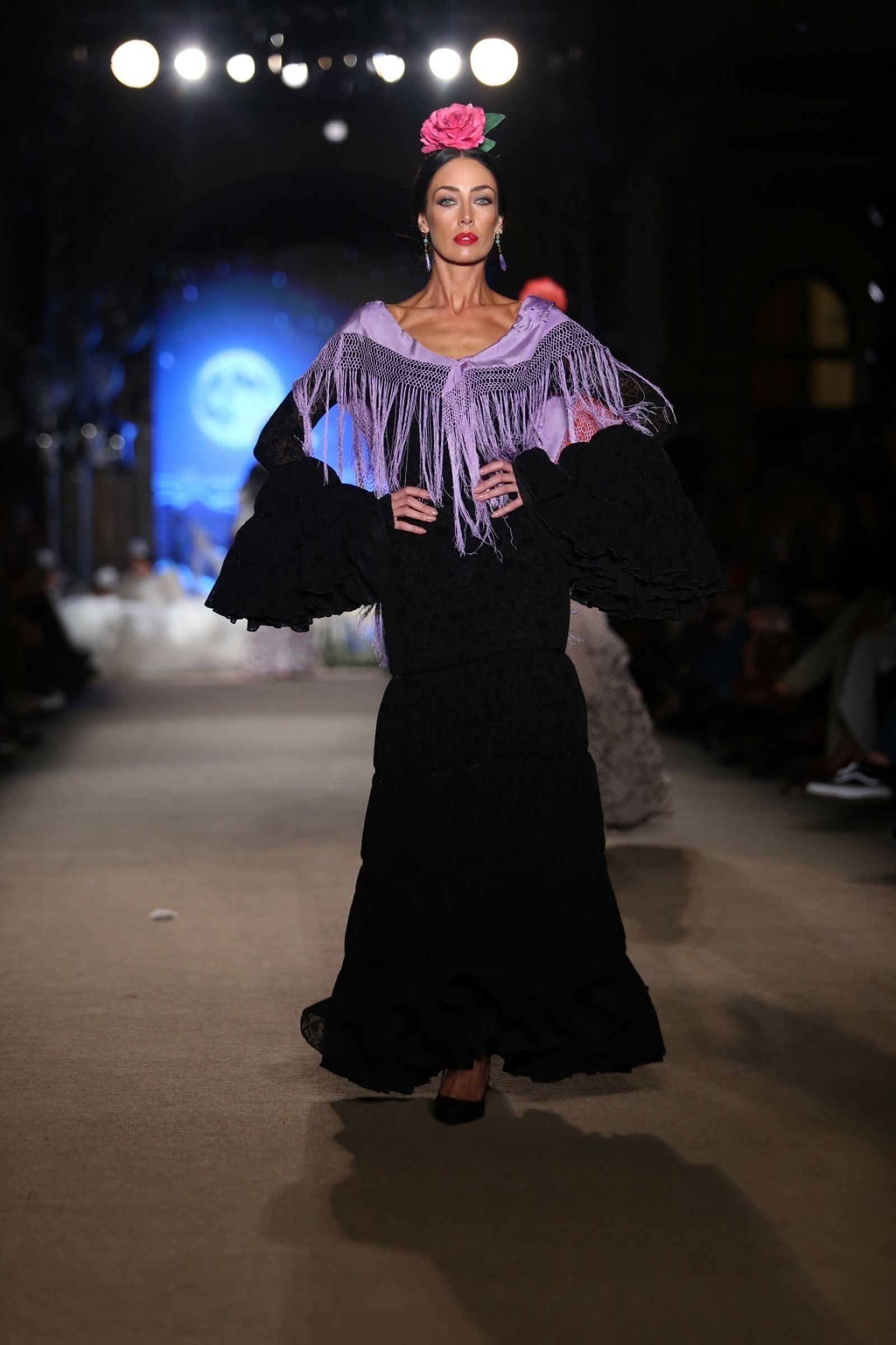 El traje de flamenca negro de 2019, sinónimo de elegancia