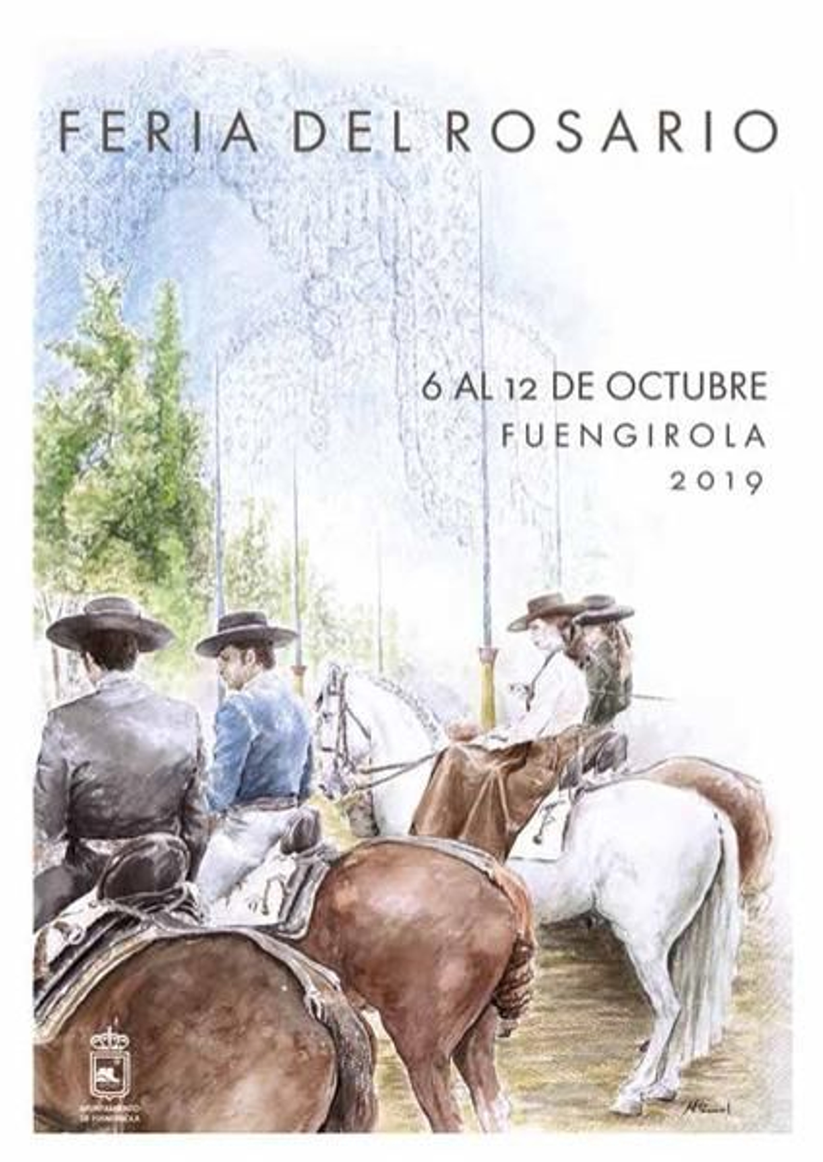 Cartel de la Feria del Rosario en Fuengirola.