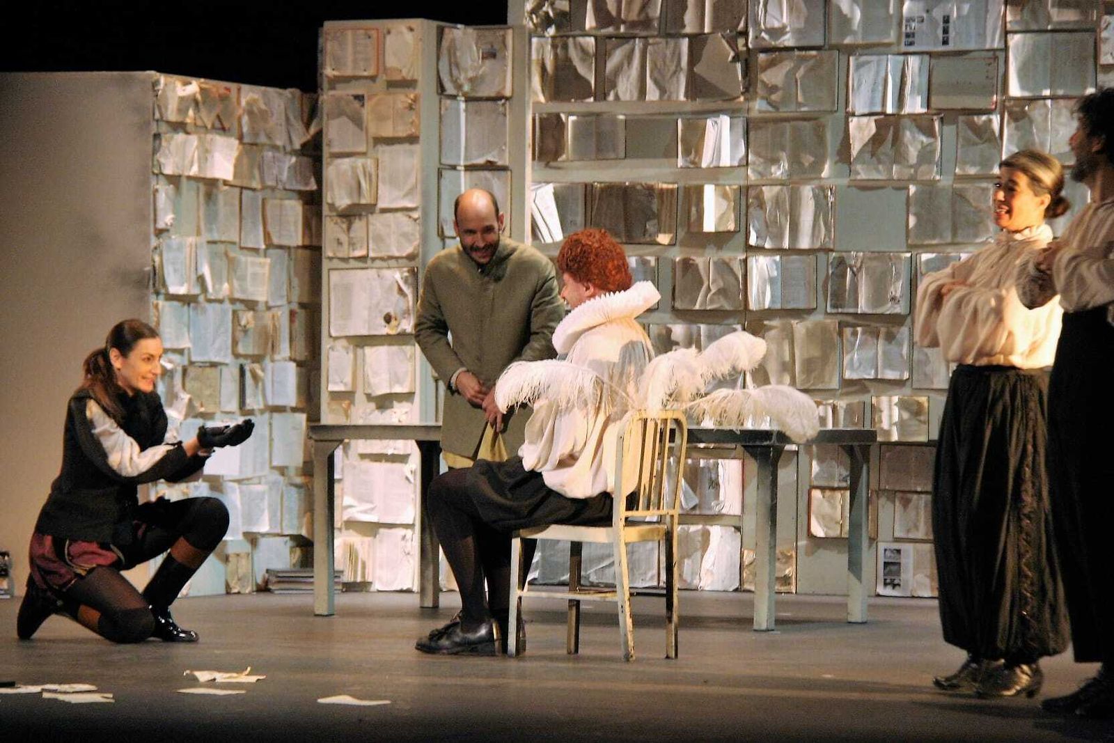 Un momento de la representación de la obra 'Orlando', en el teatro municipal de El Puerto.