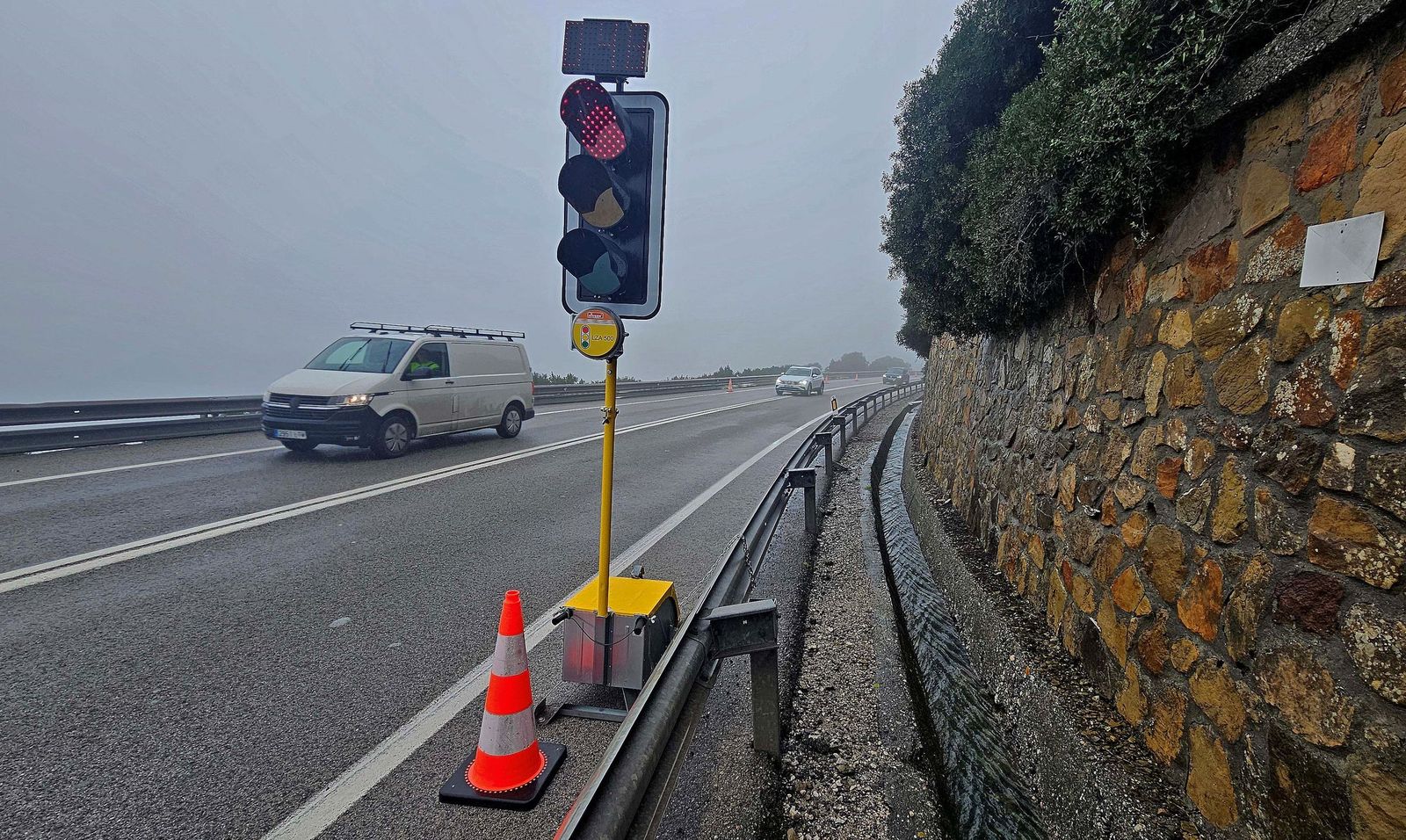 La N-340, en su tramo de Algeciras a Tarifa.