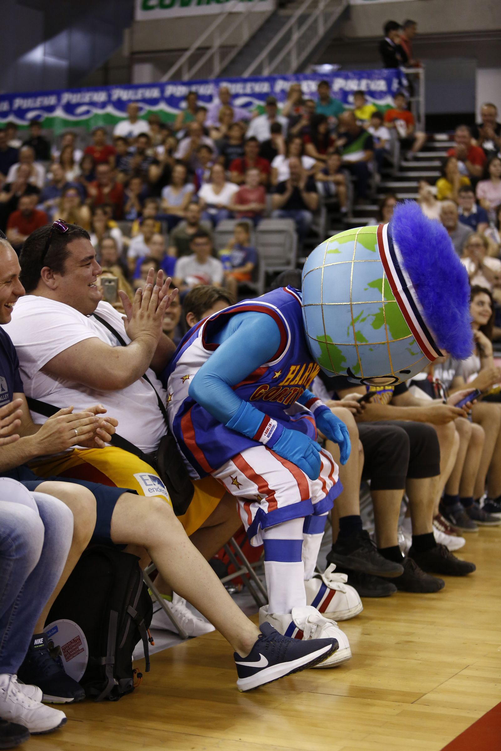 El espectáculo de los Globetrotters inunda el Palacio de Deportes
