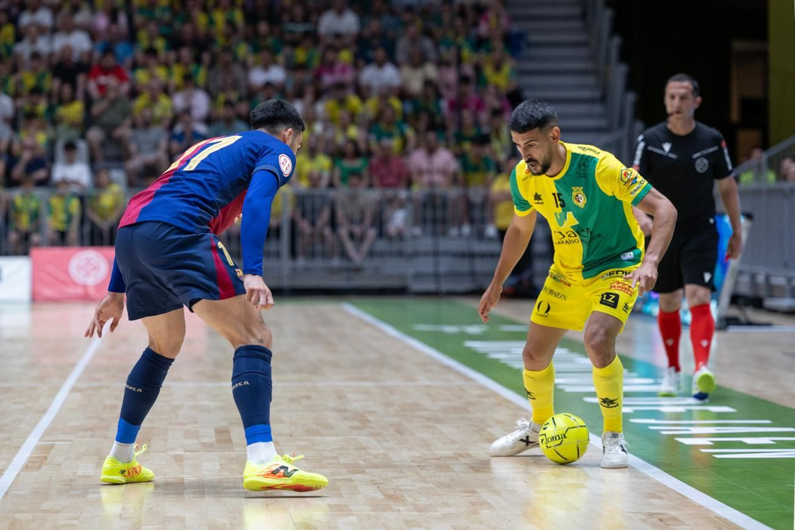 El triunfo del Barça ante el Jaén FS en el Olivo Arena