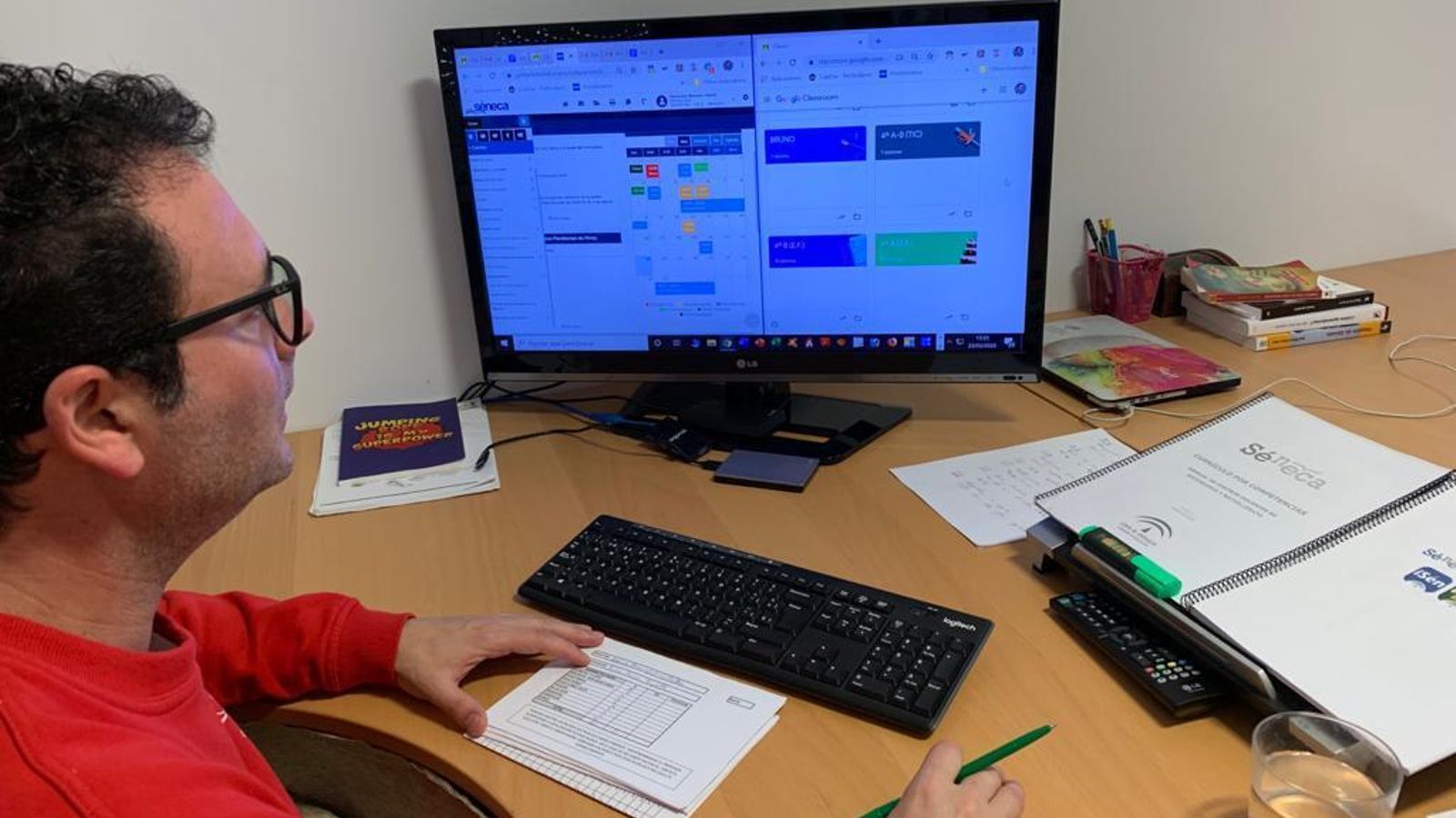 David Redondo, jefe de estudios del IES Maestro Eloy Vaquero, de Montalbán.