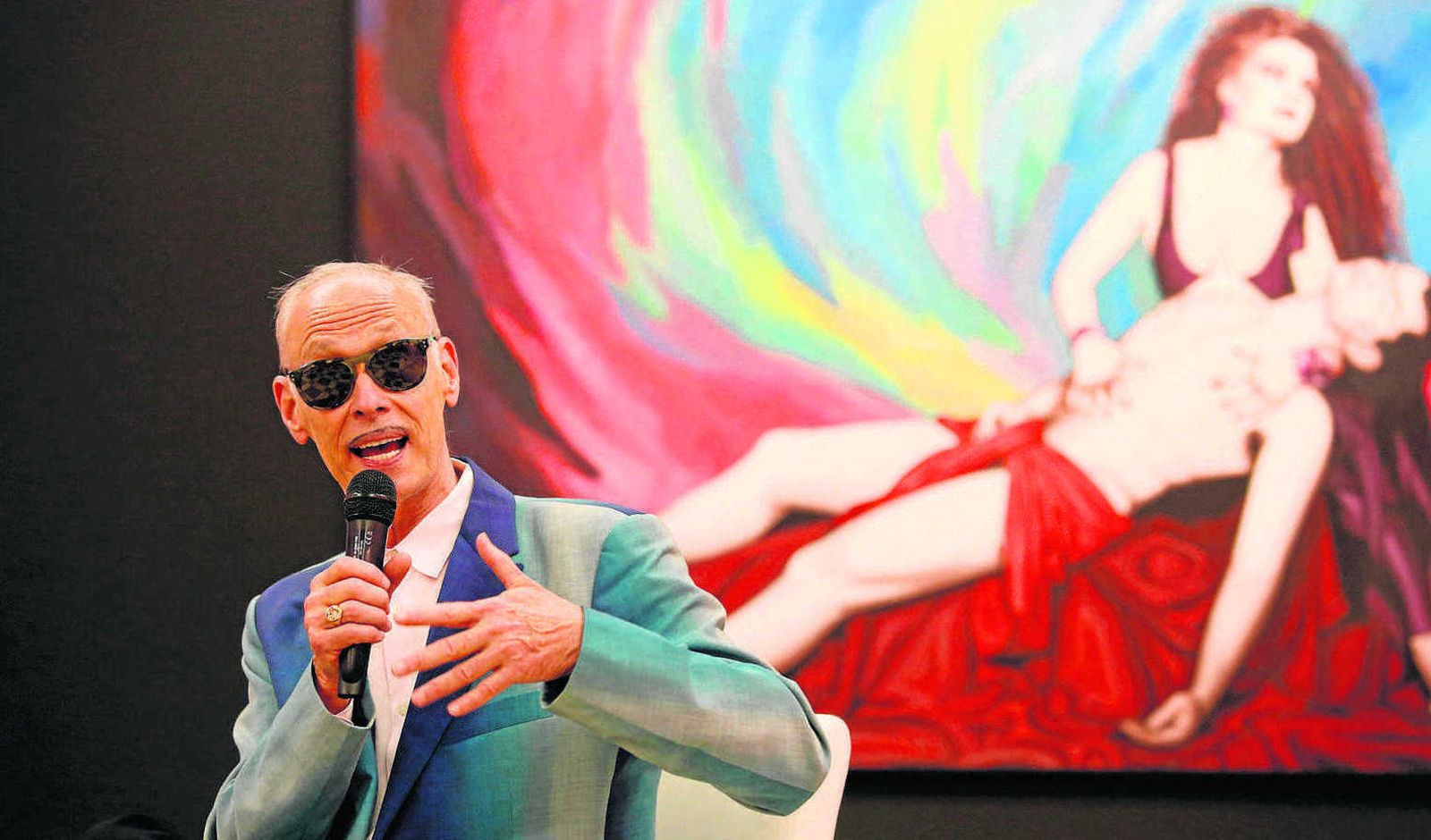 El director John Waters (Baltimore, 1946), el pasado fin de semana, en un acto en La Térmica de Málaga.