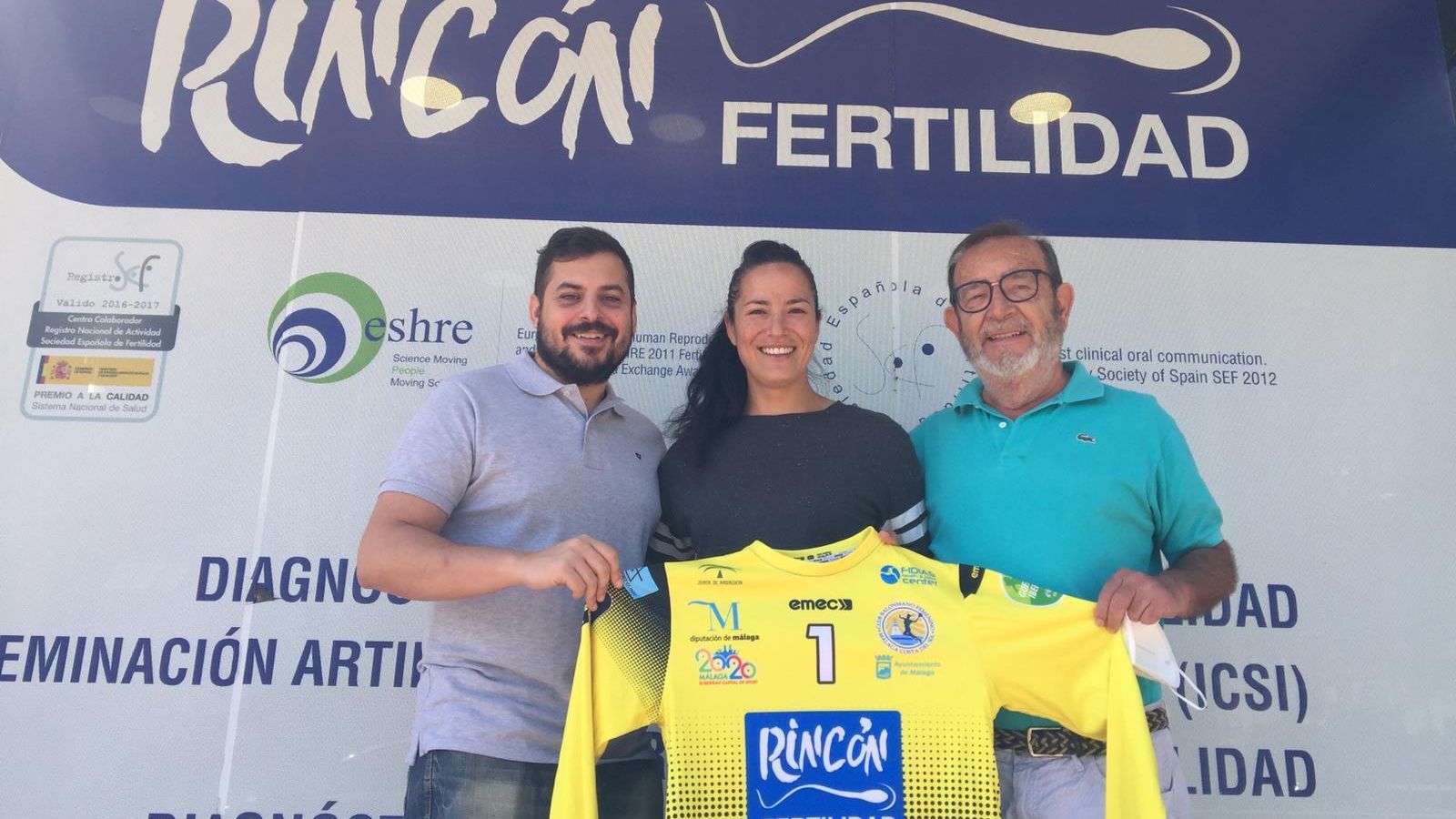 Virginia, Suso y Manolo Rincón.