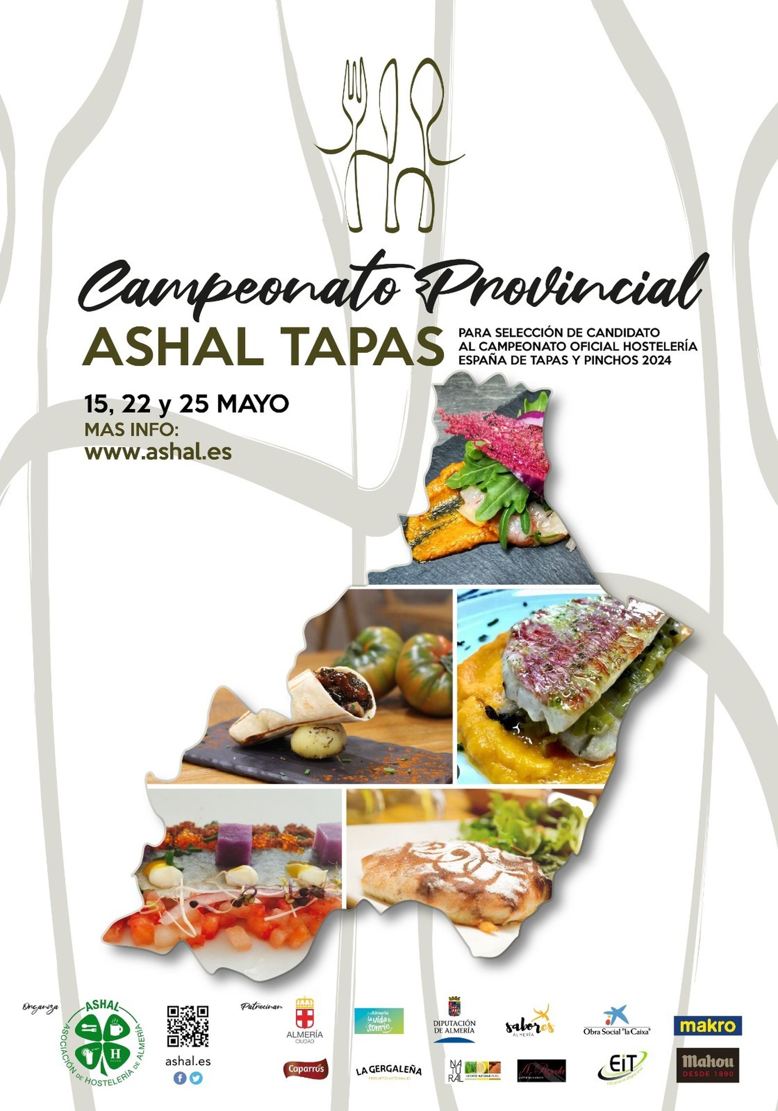 Once chefs competirán en el I Campeonato Provincial de Tapas de ASHAL
