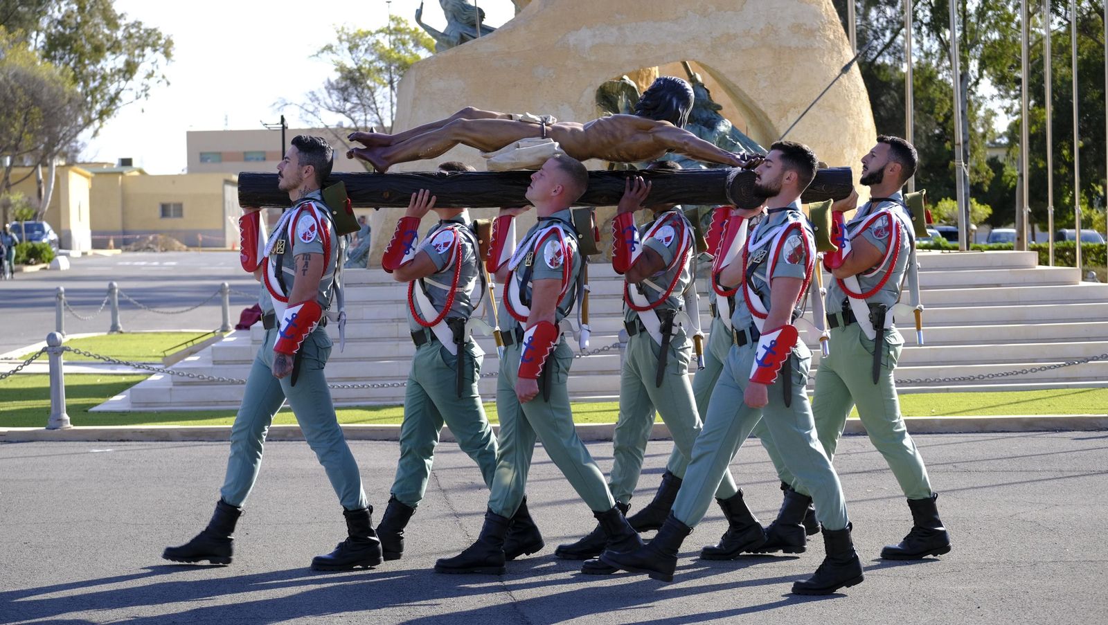 Conmemoración del Combate de Edchera en la Base Álvarez de Sotomayor de La Legión, en imágenes
