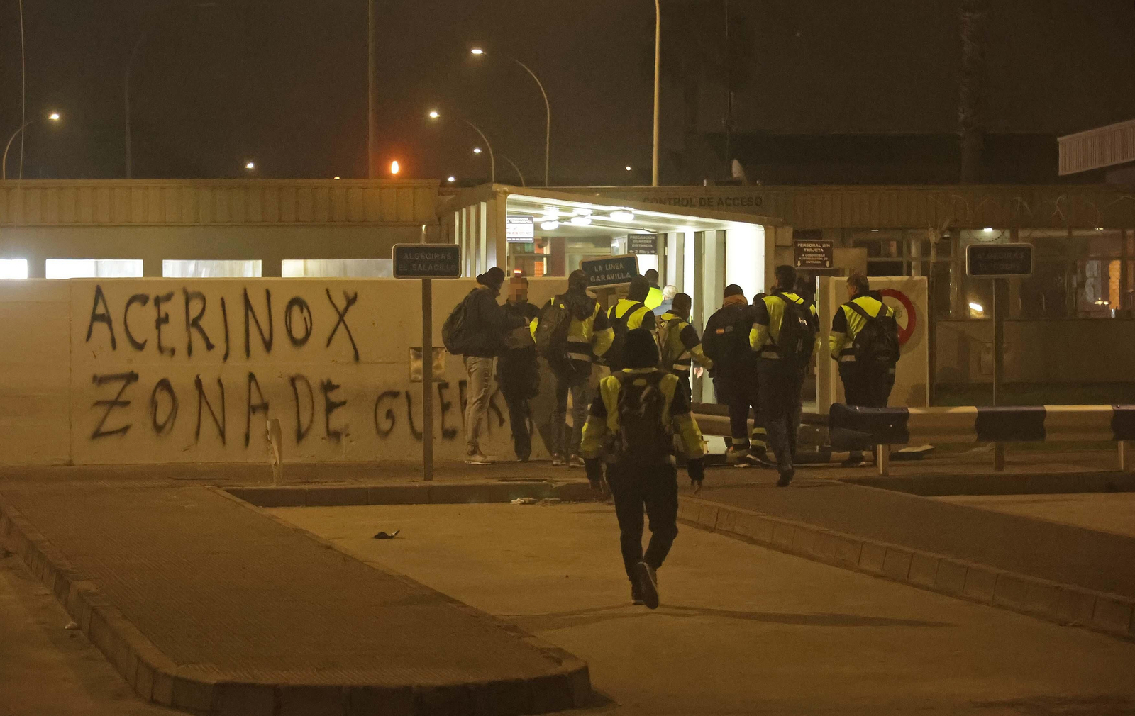 Imágenes de la segunda jornada de huelga en Acerinox