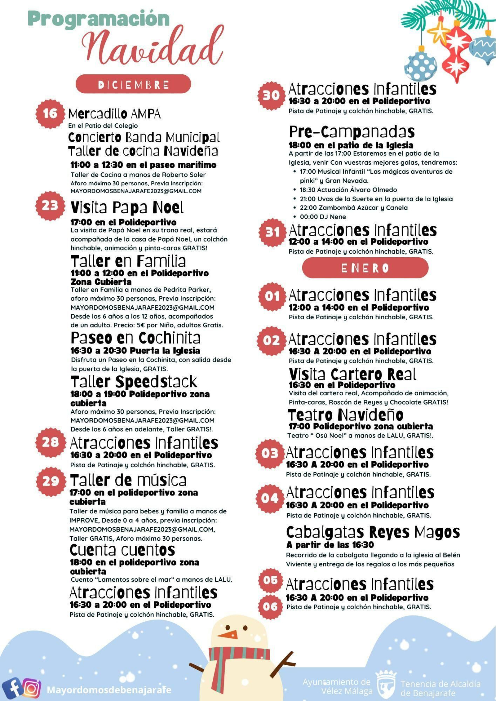Programa de Navidad de Benajarafe