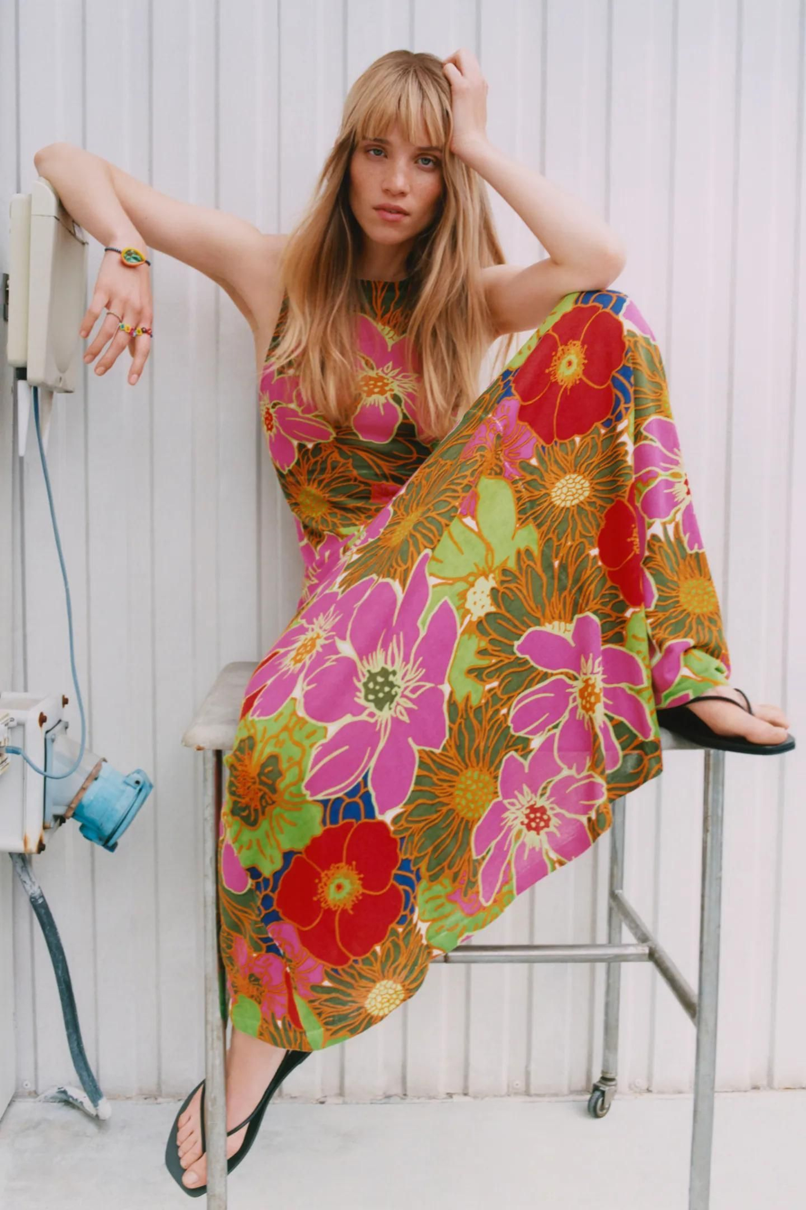 El vestido de flores de Zara.