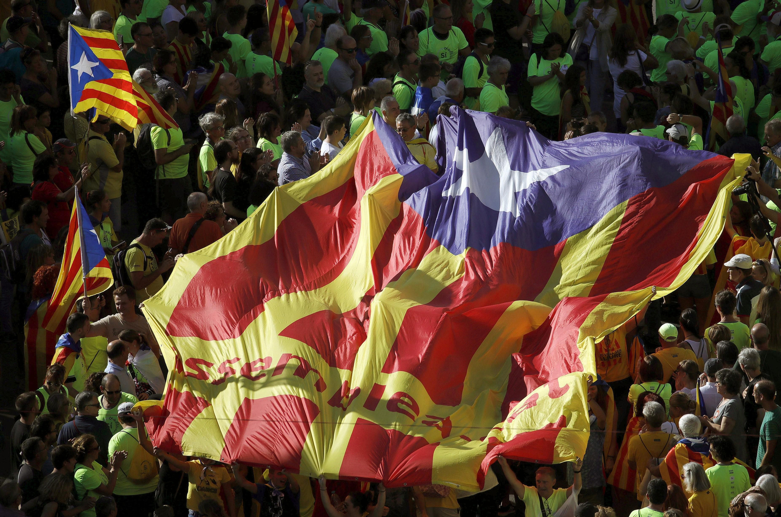 La manifestación independentista de la Diada, en imágenes
