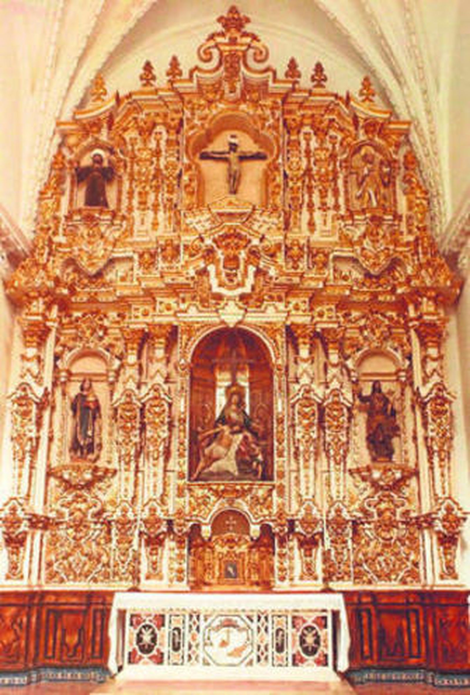 Retablo de la sala capitular de la Cartuja de Jerez, del siglo XVIII.