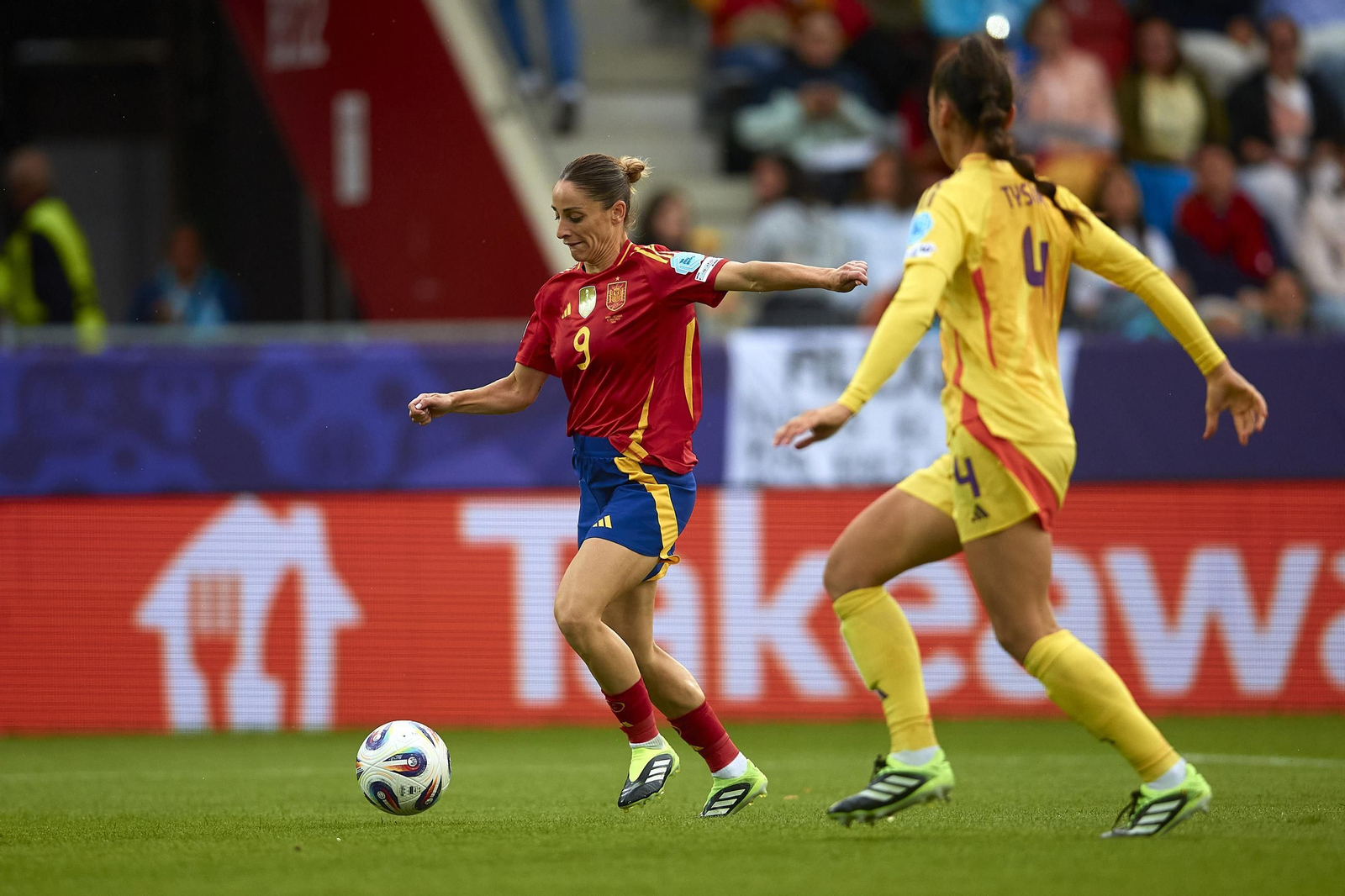 Las fotos de la goleada de España sobre Bélgica en la Eurocopa femenina