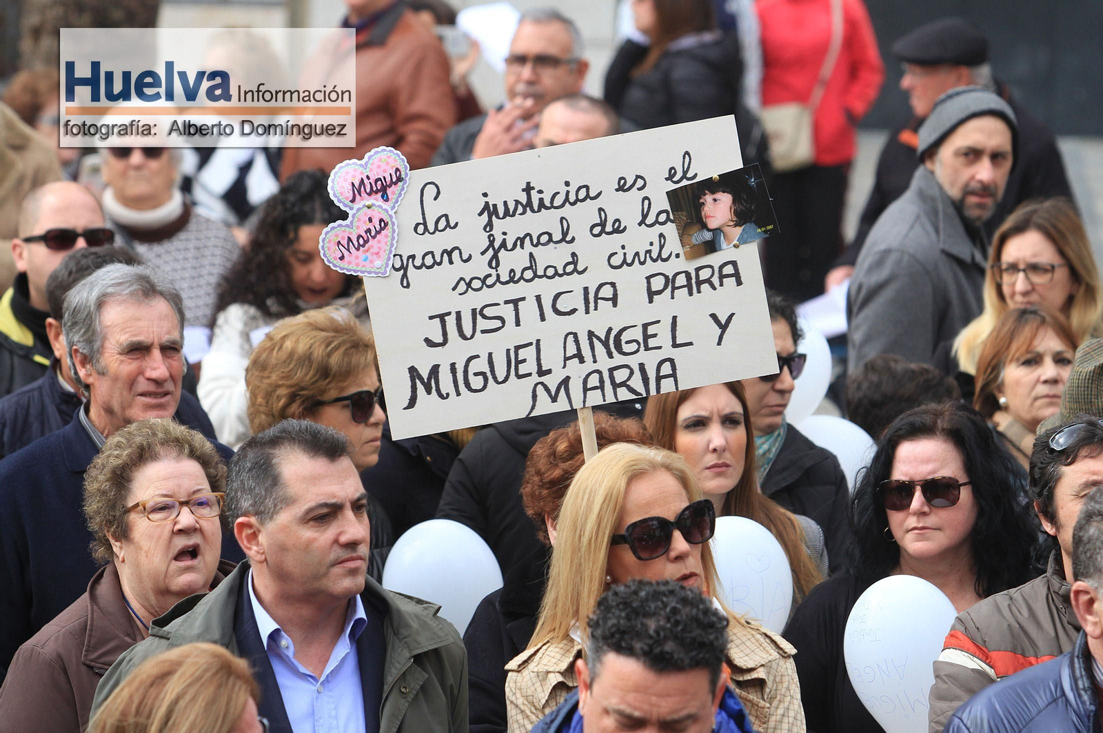 Imágenes de la manifestación contra la derogación de la prisión permanente revisable celebrada en Huelva