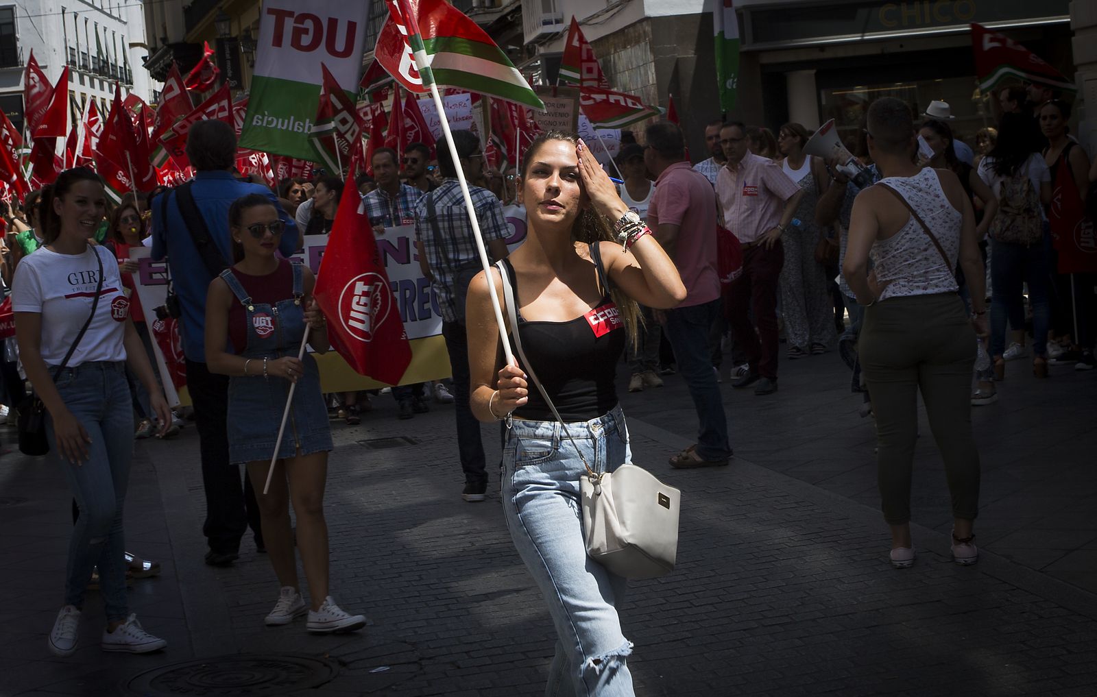 Las imágenes de la huelga del Comercio