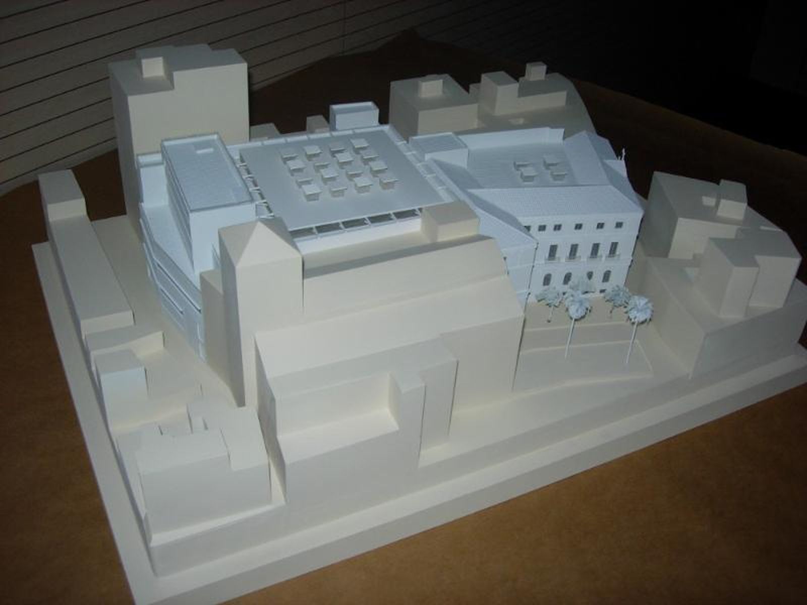 Maqueta del proyecto original de la Biblioteca de San Agustín.