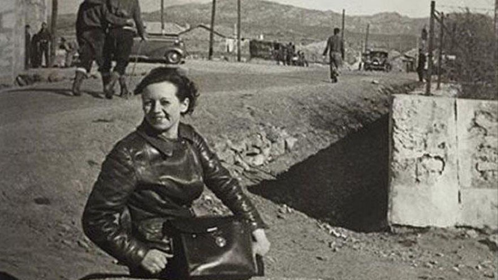 Gerda Grepp en Málaga en 1937.