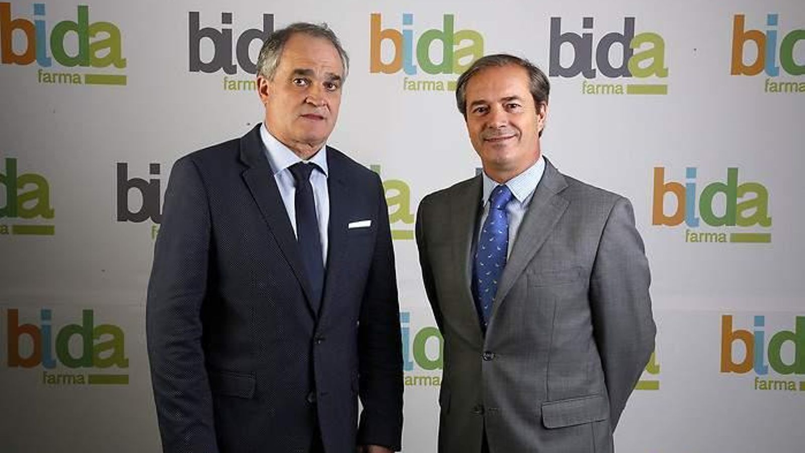 Antonio Mingorance, presidente de Grupo Bidafarma y Antonio Pérez Ostos, presidente de Bidafarma.