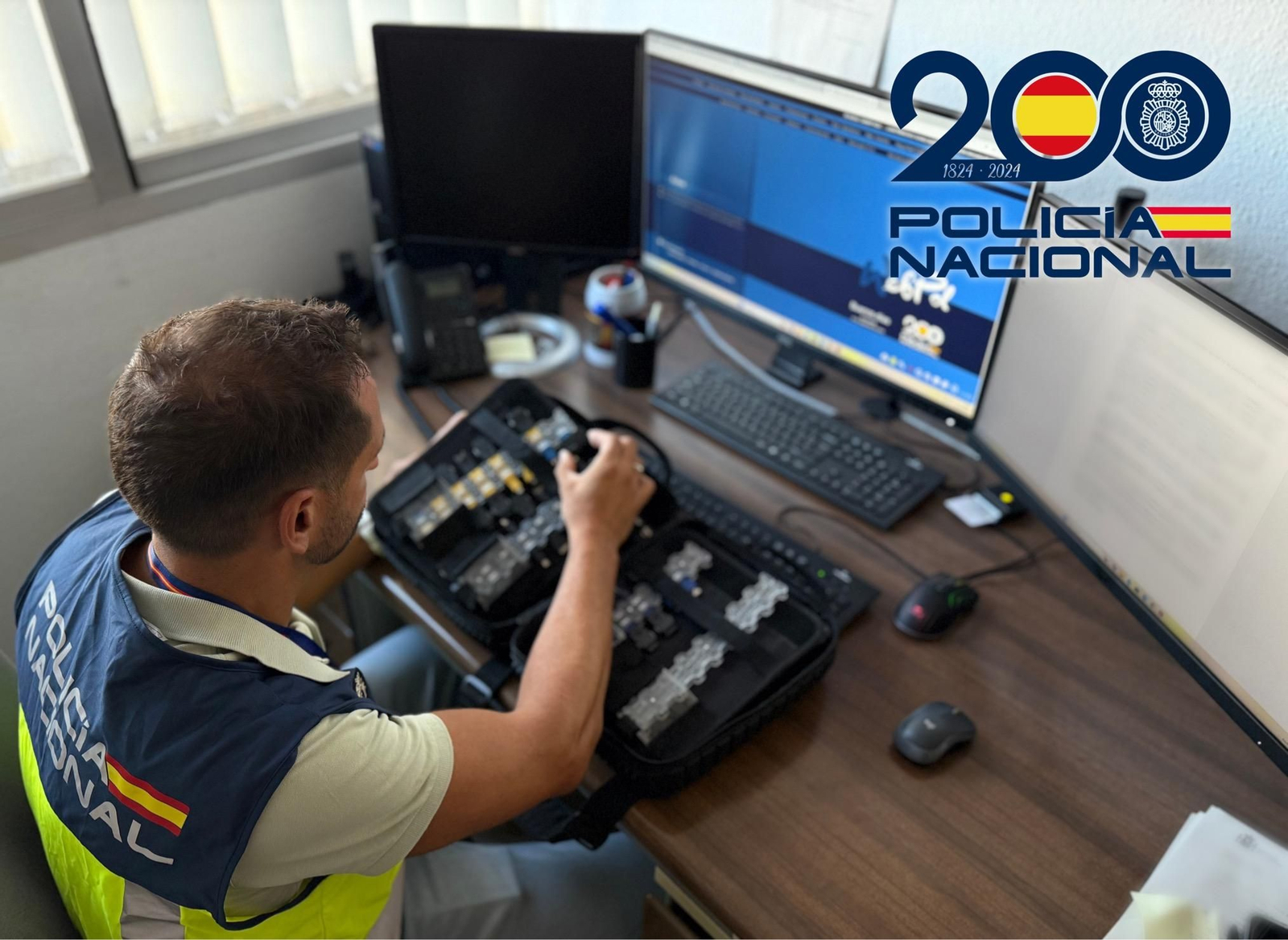 Imagen de archivo de un agente de la Policía Nacional.