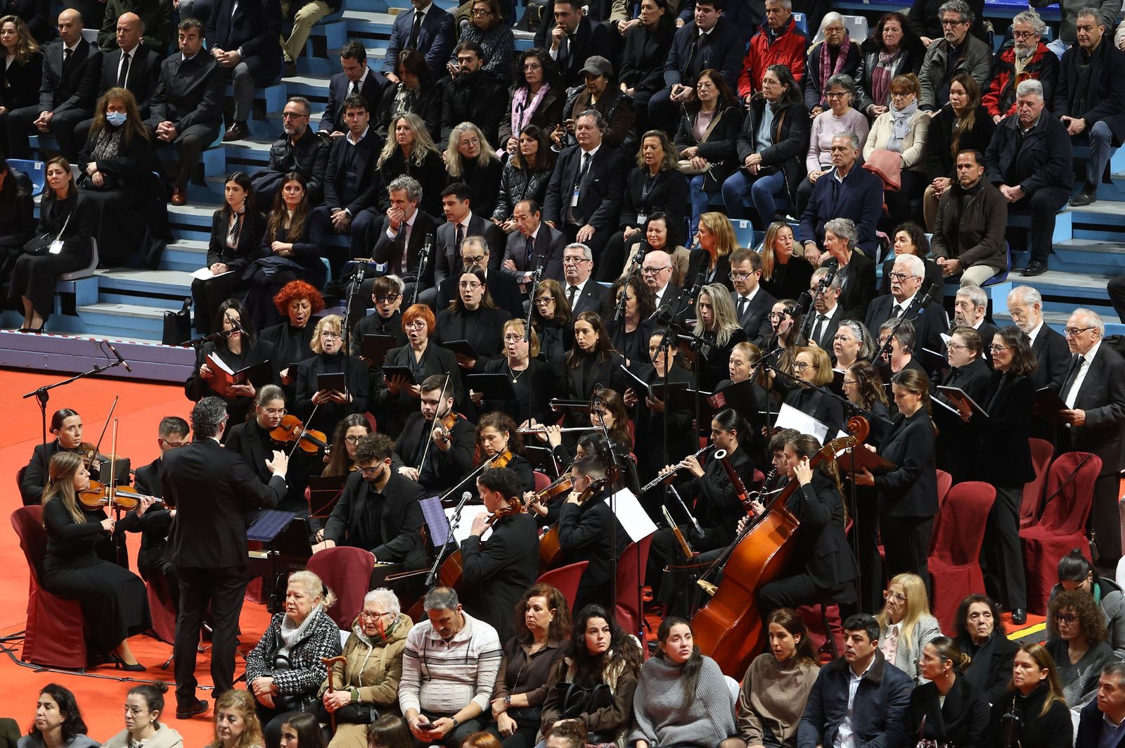 Fotografías de la misa funeral por las víctimas del accidente de tren en Adamuz