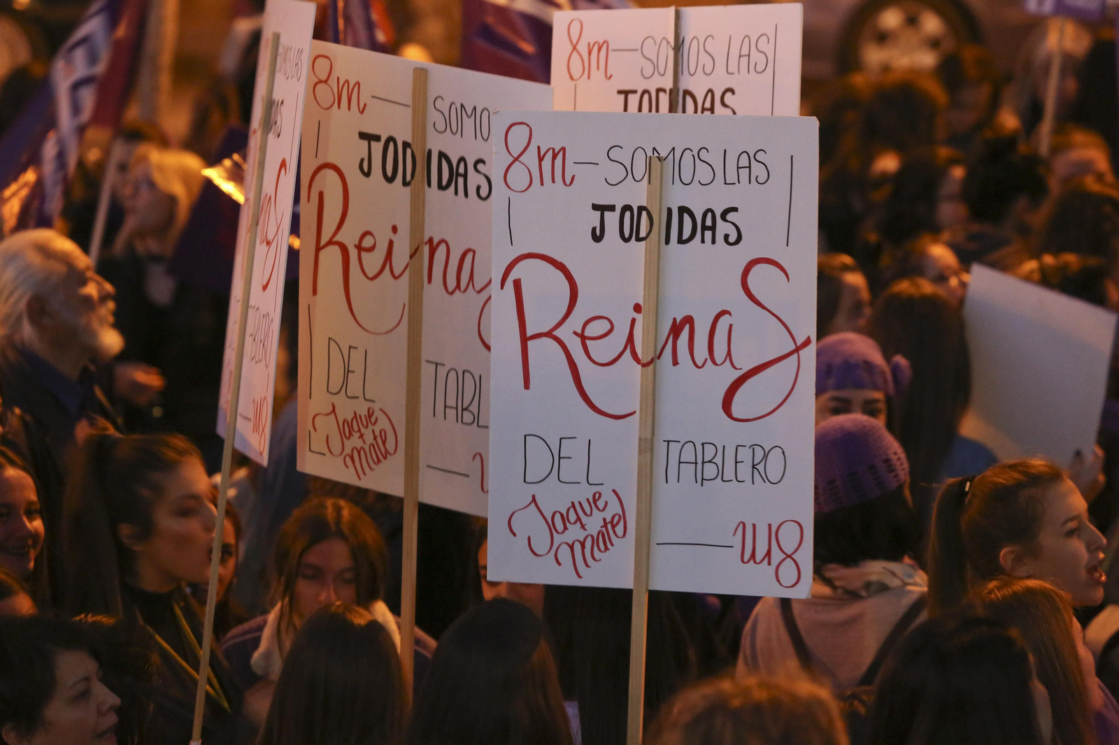Las imágenes de la manifestación del Día de la Mujer en Málaga