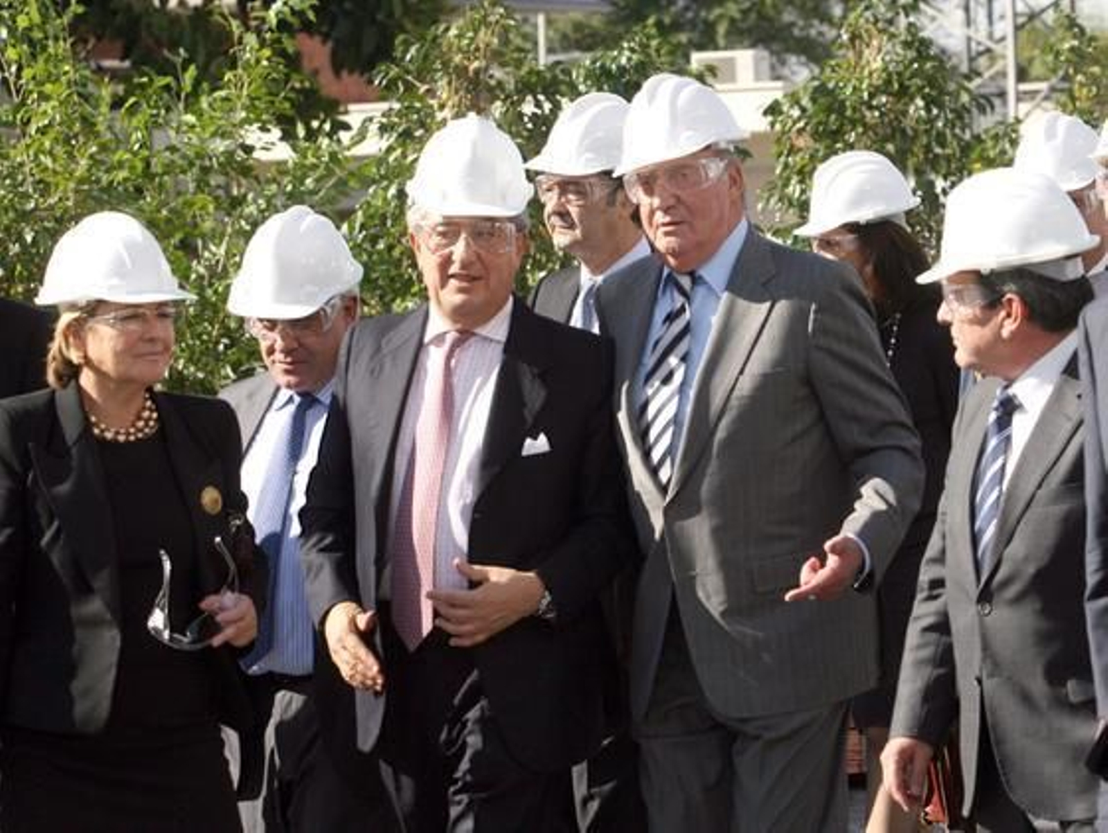 EL Rey conmemora el 40 aniversario de la metalúrgica Atlantic Copper. / Espínola