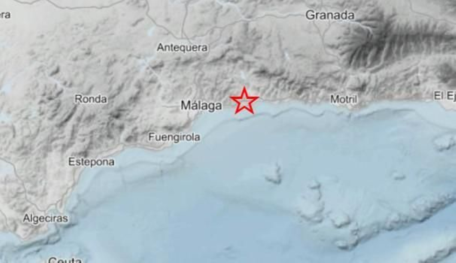 Nuevo terremoto en Málaga, con epicentro en Iznate, de magnitud 2.5.