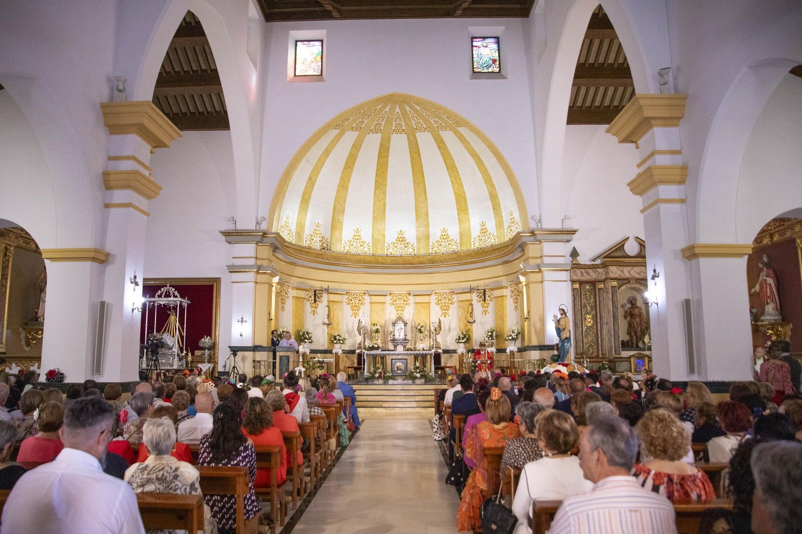 Las imágnes de la misa y procesión en honor a San Marcos en El Ejido