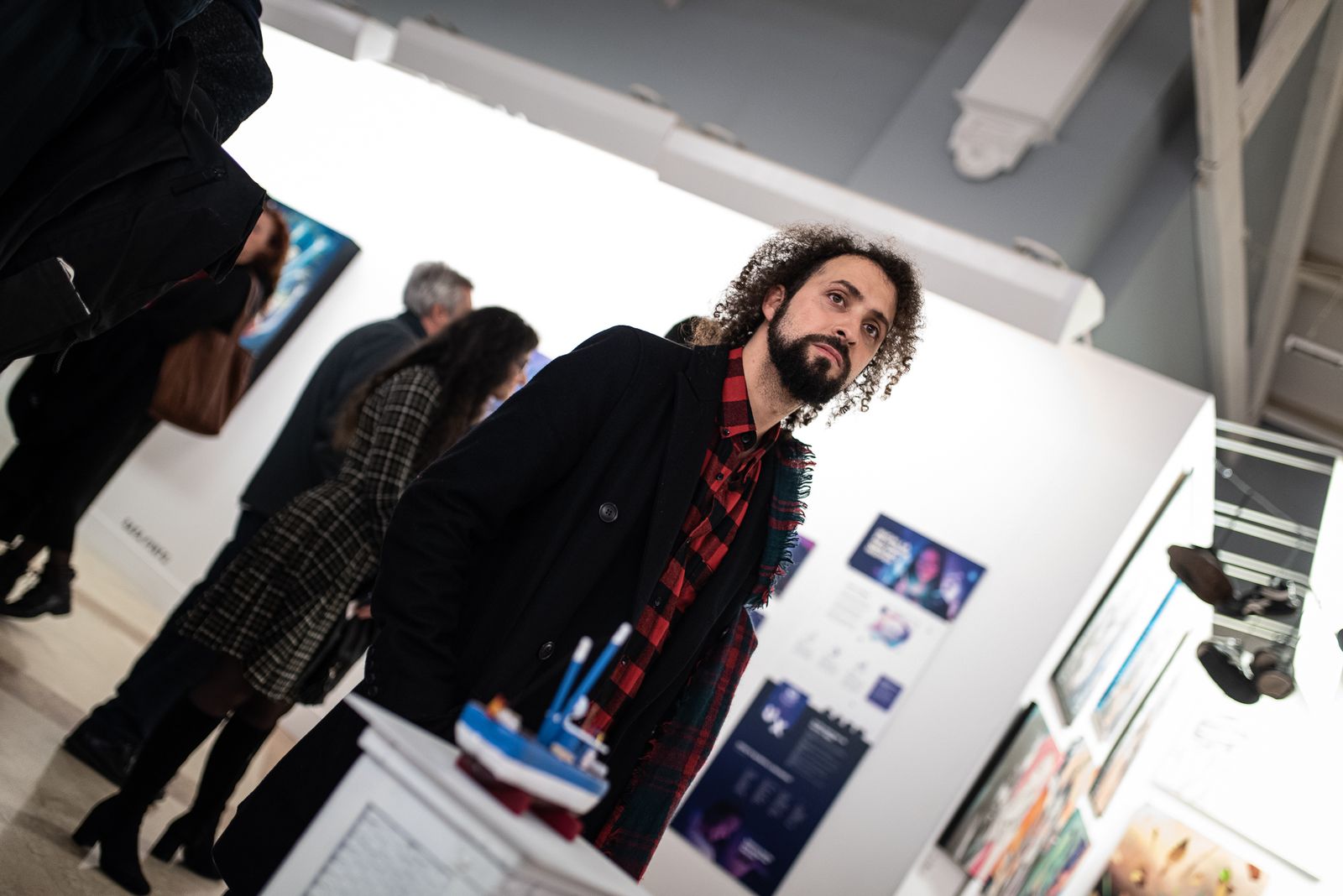 Imágenes de la inauguración de la muestra de Grafistas Onubenses