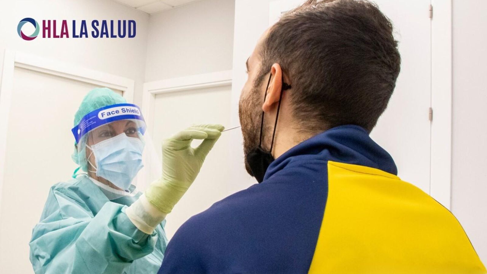 Muestra Covid-19 en el Hospital La Salud, en Cádiz