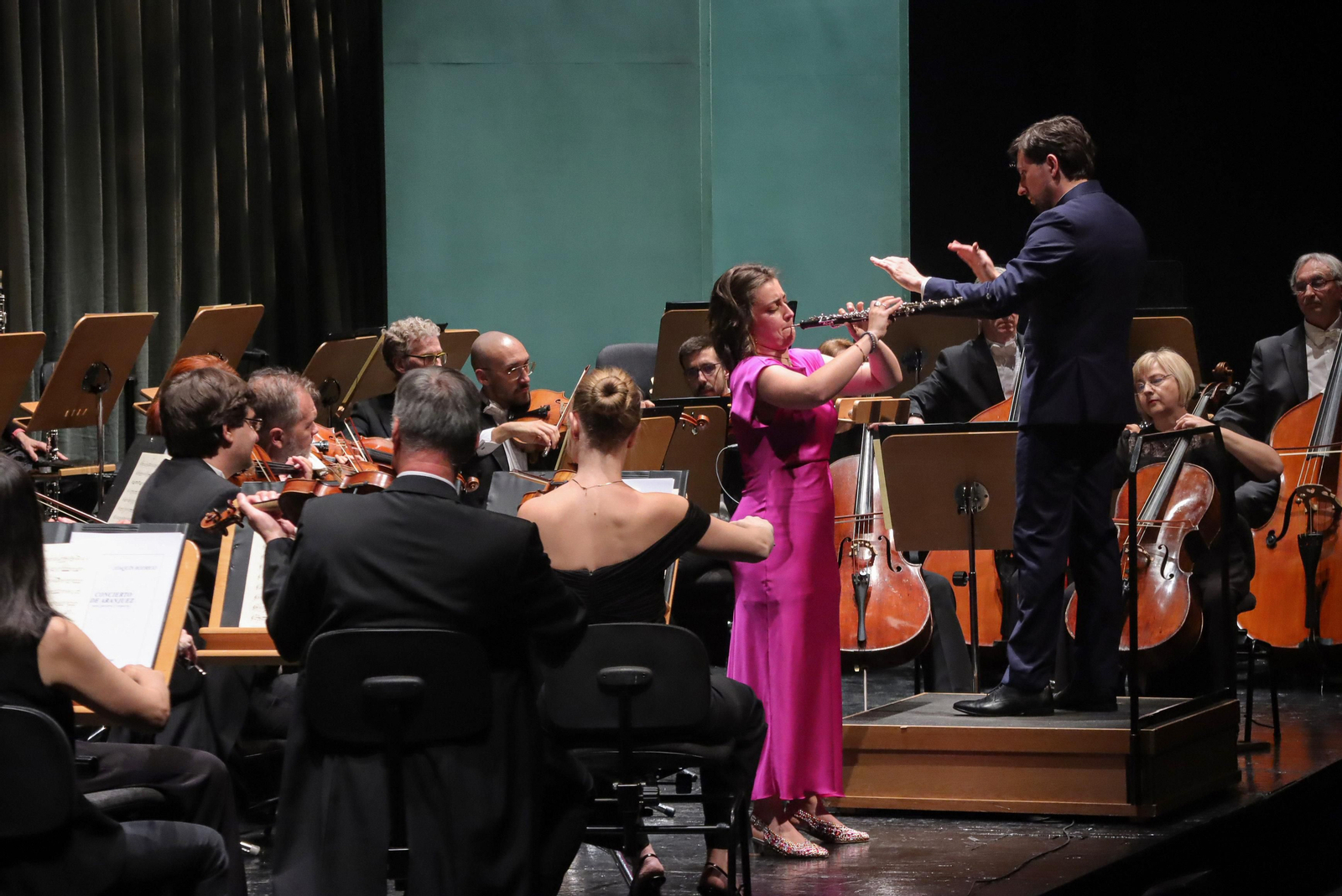 Ana Gavilán, David Fernández y la ROSS.